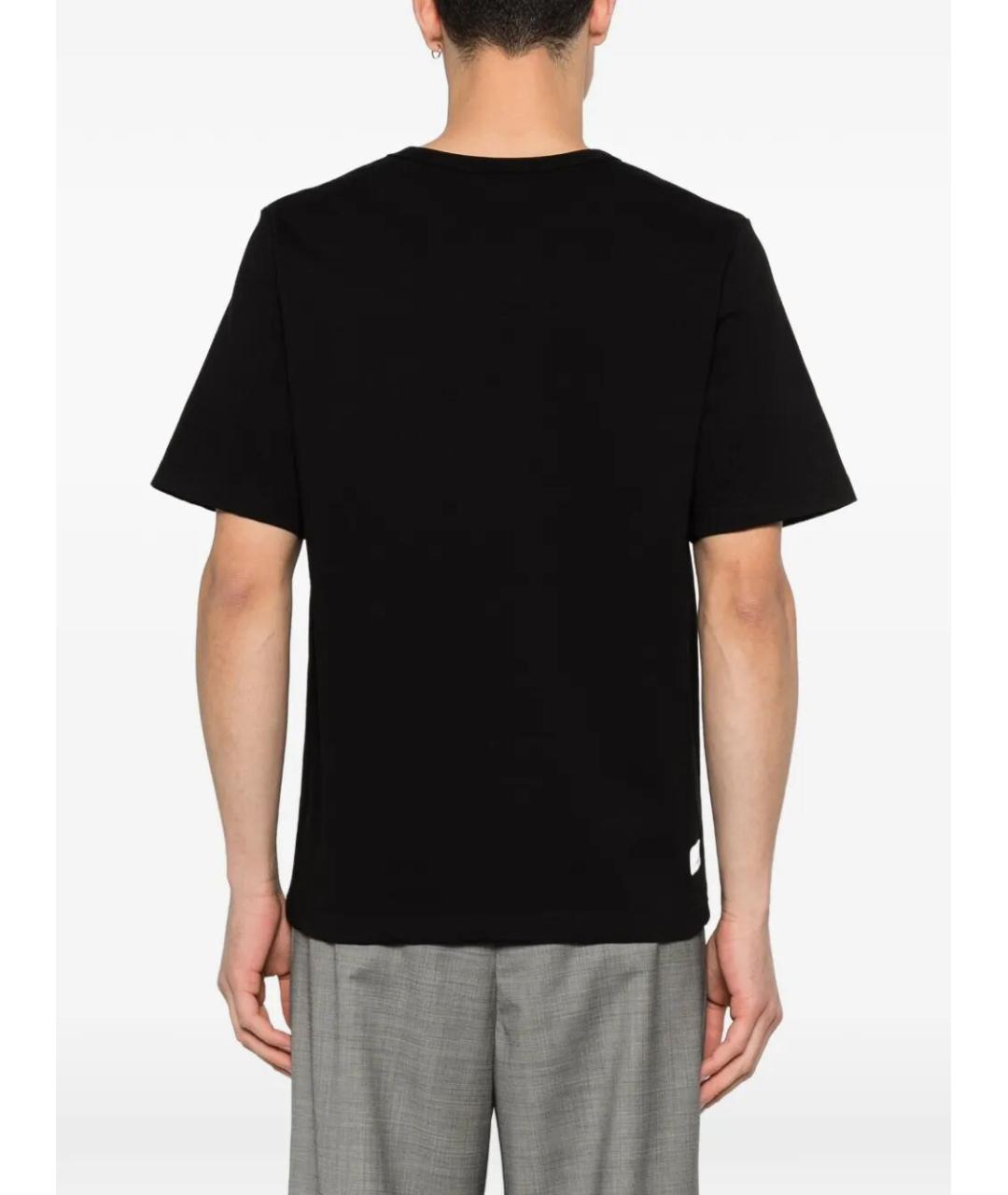 NINE IN THE MORNING Черная хлопковая футболка, фото 4