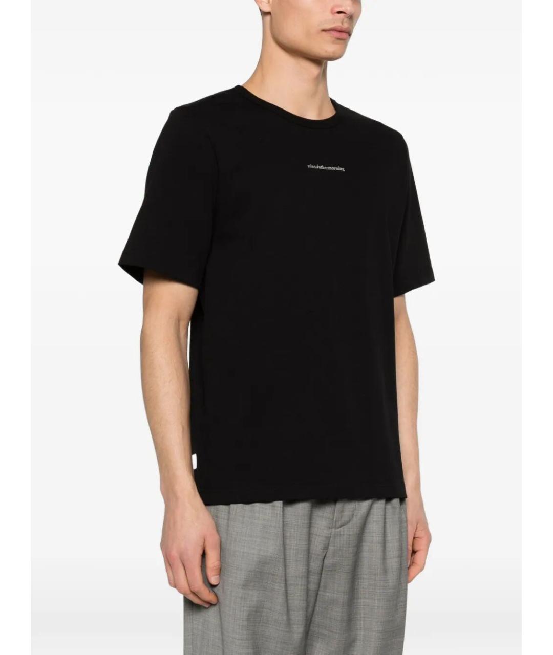NINE IN THE MORNING Черная хлопковая футболка, фото 5