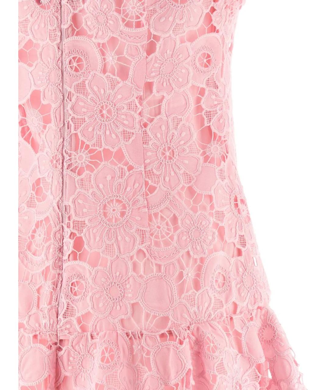 SELF-PORTRAIT Розовое полиэстеровое вечернее платье, фото 5