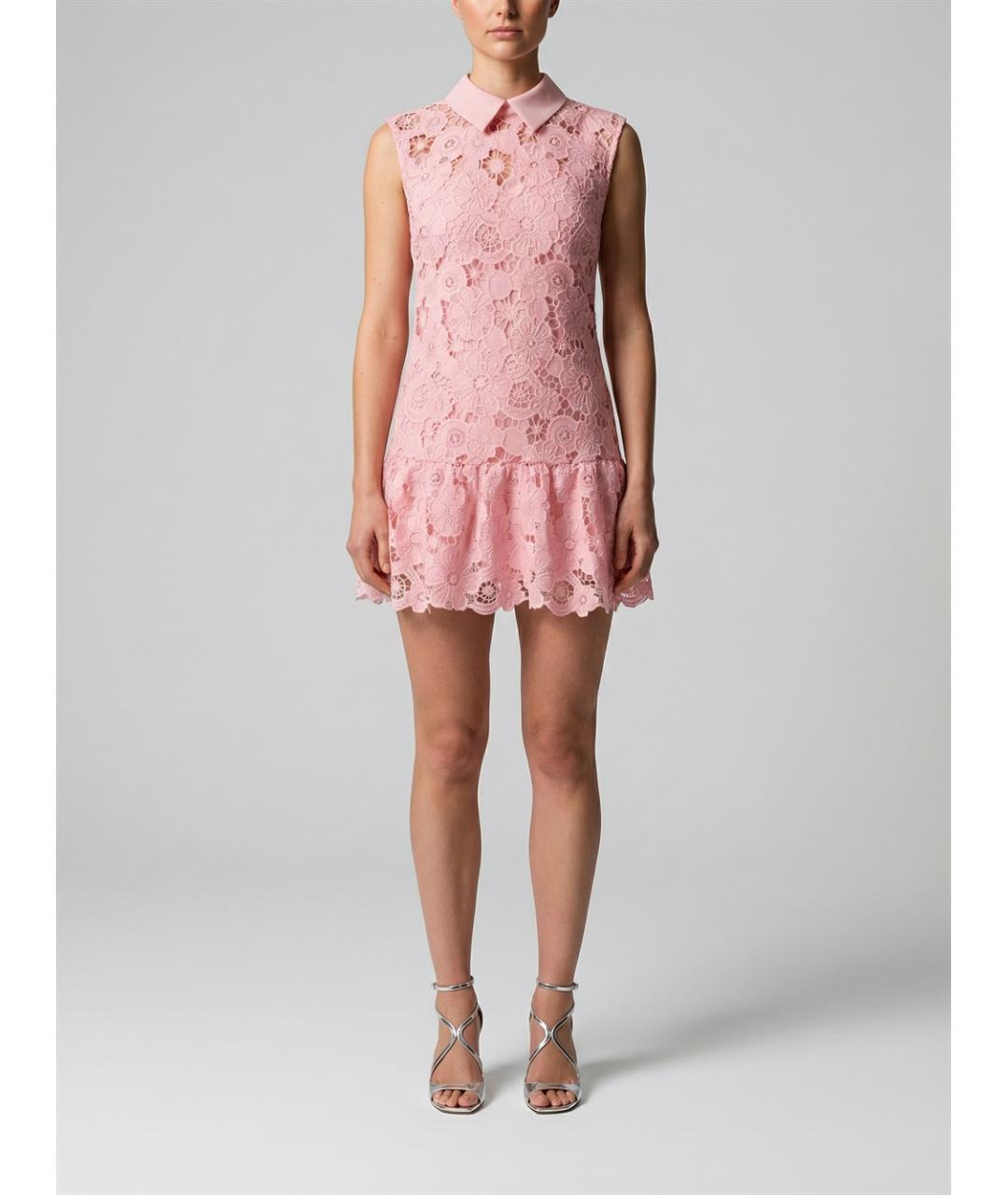 SELF-PORTRAIT Розовое полиэстеровое вечернее платье, фото 2