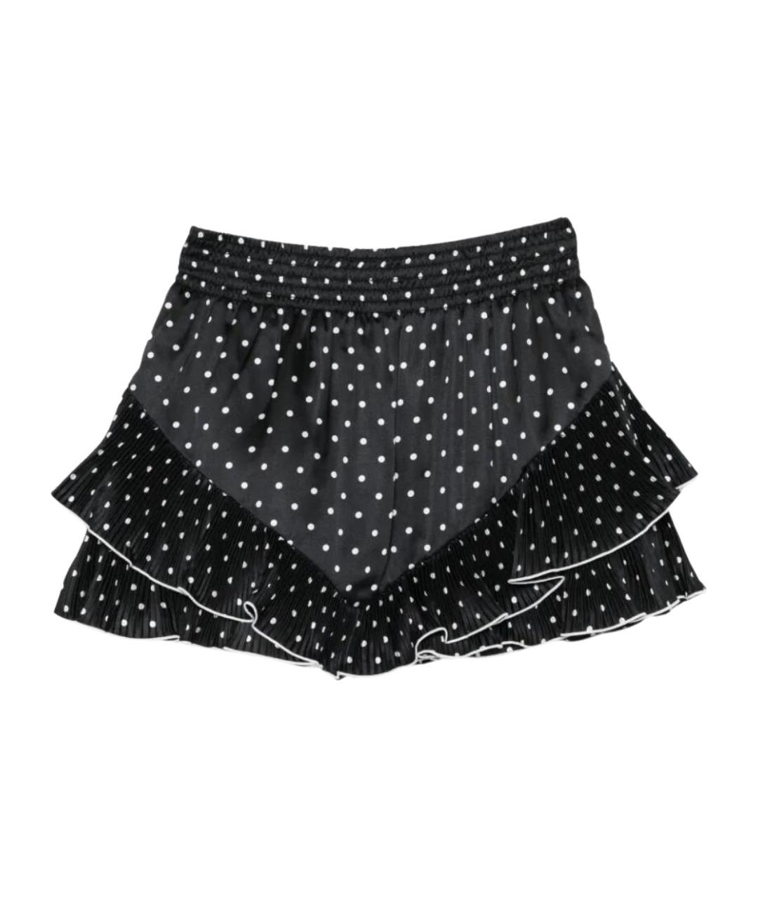 SELF-PORTRAIT Черная полиэстеровая юбка мини, фото 1