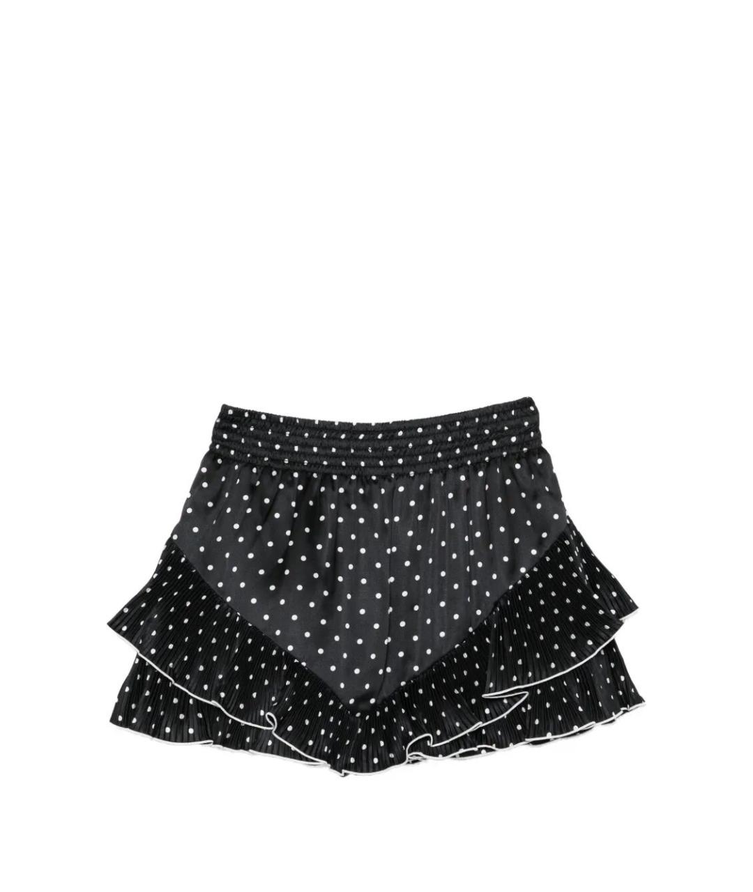 SELF-PORTRAIT Черная полиэстеровая юбка мини, фото 6