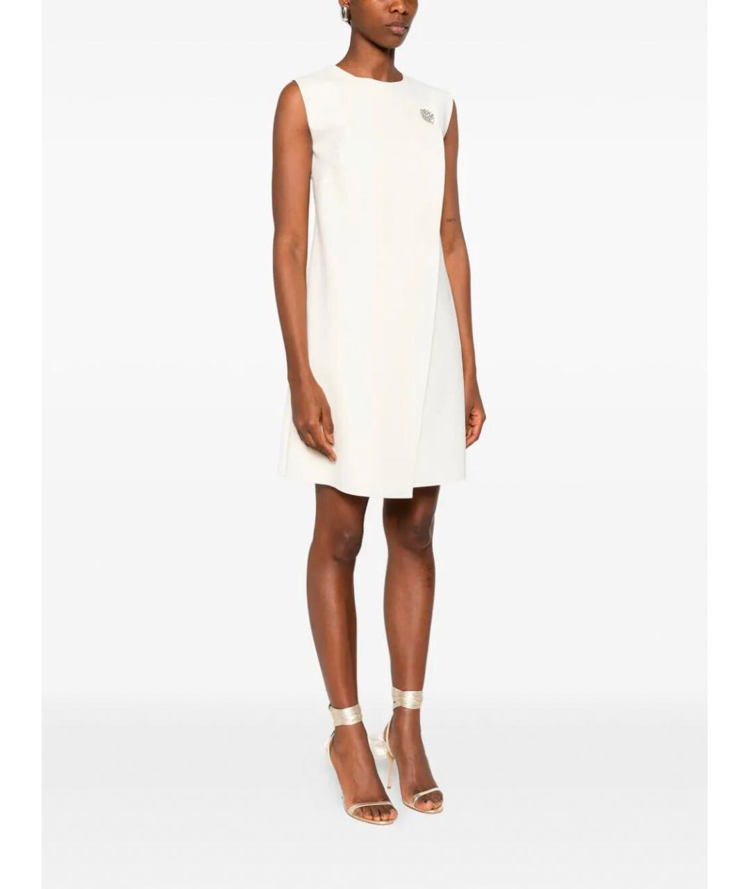 CHIARA BONI Бежевое полиамидовое повседневное платье, фото 5