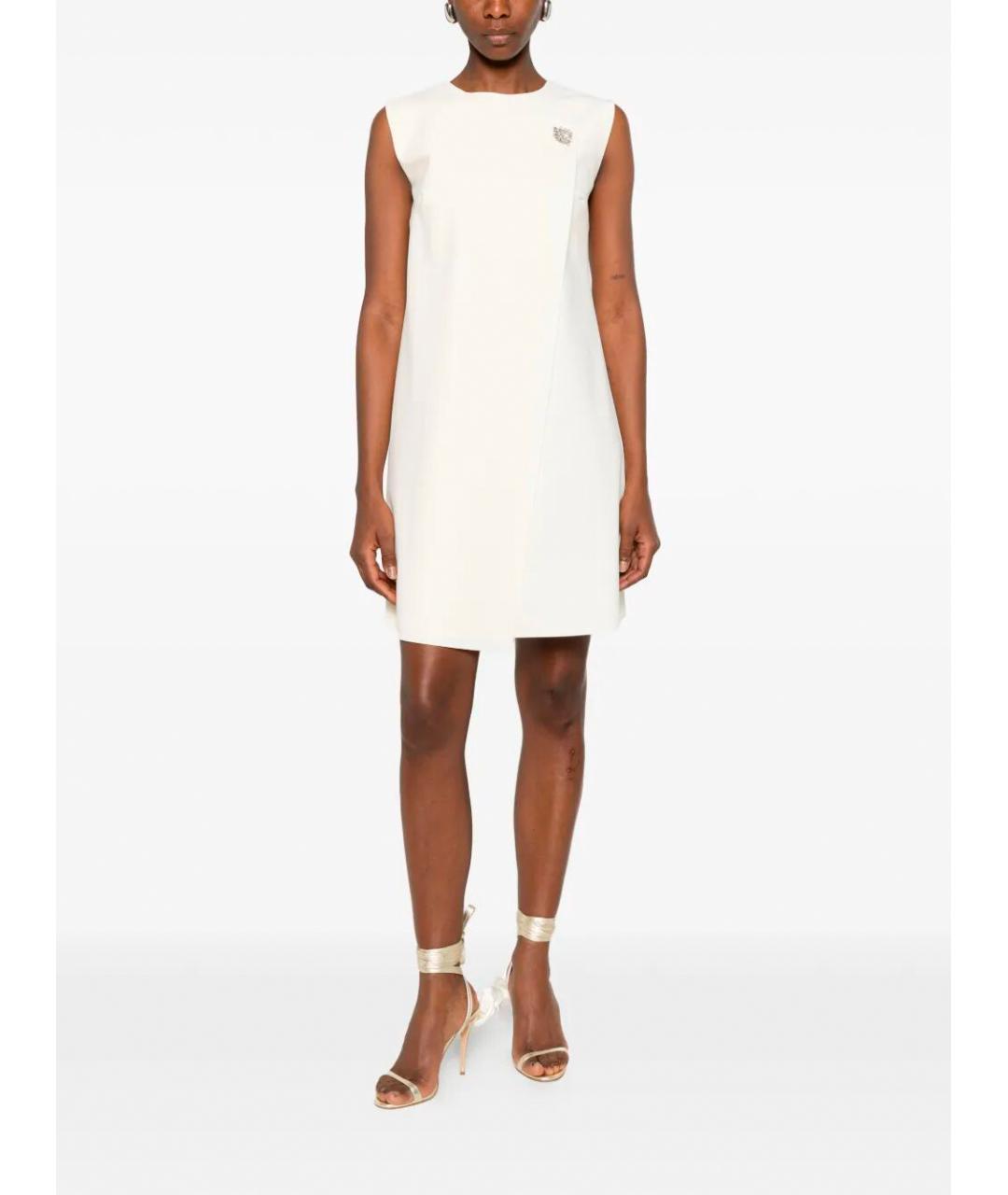 CHIARA BONI Бежевое полиамидовое повседневное платье, фото 2