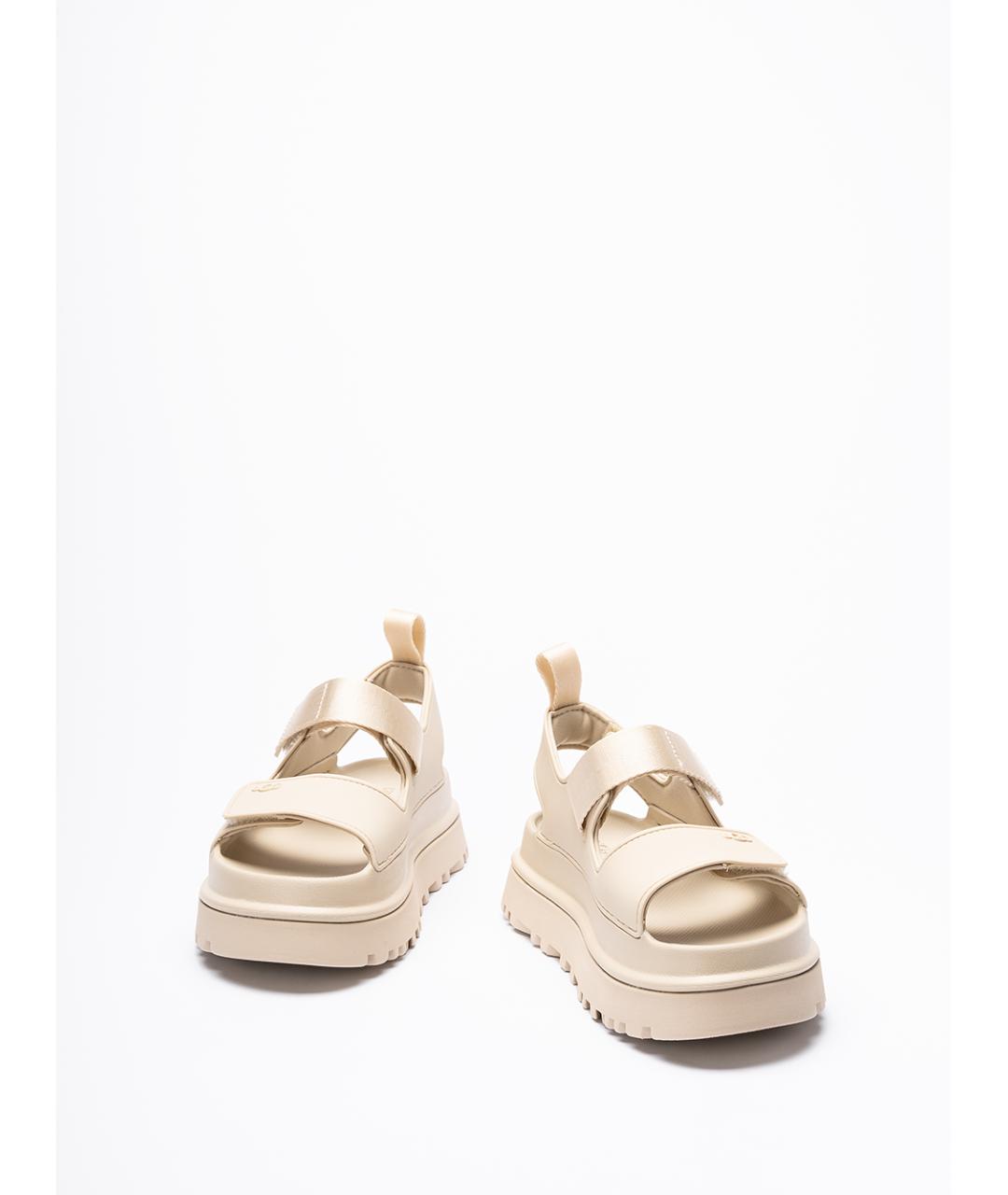 UGG AUSTRALIA Бежевые синтетические сандалии, фото 2