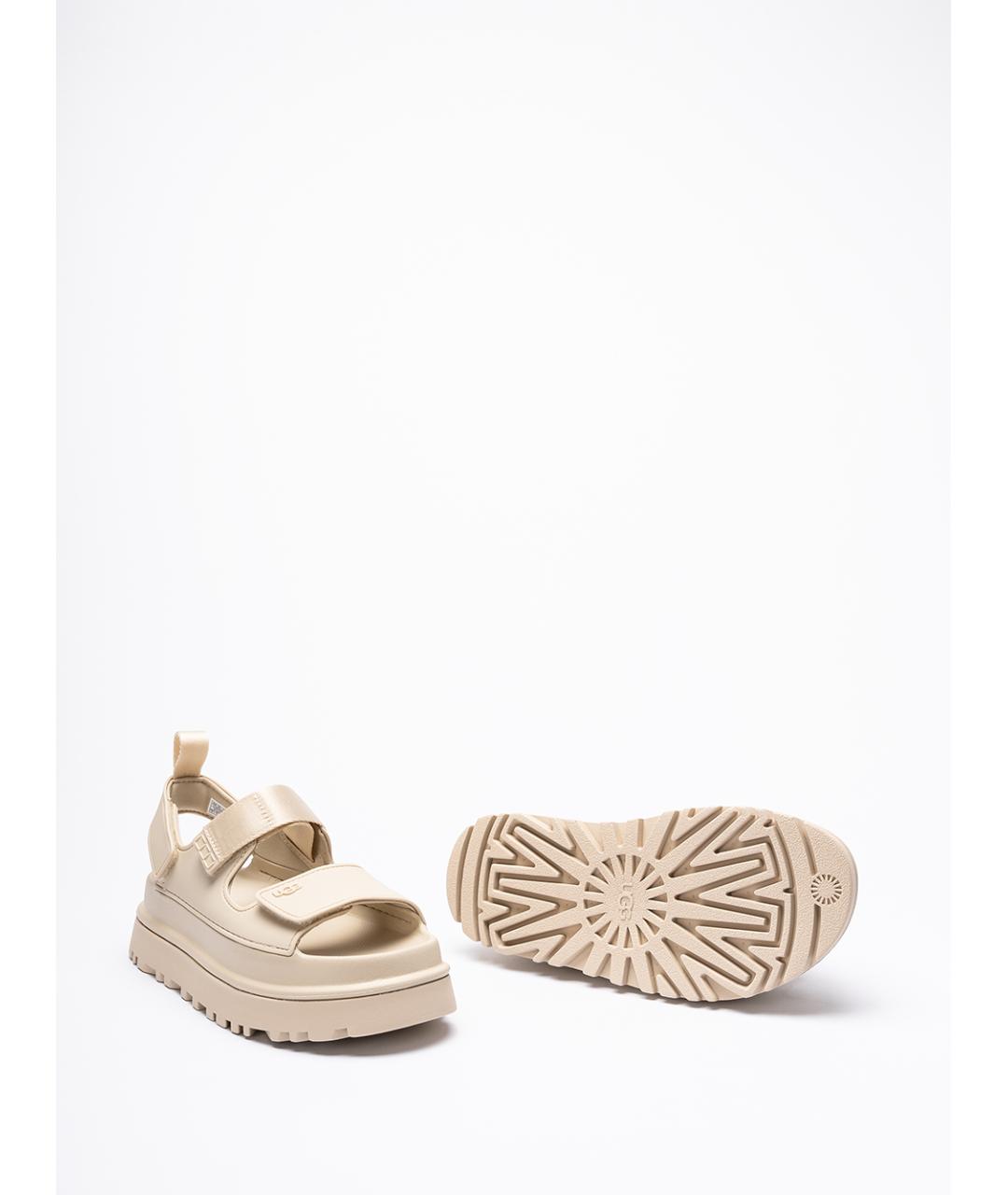 UGG AUSTRALIA Бежевые синтетические сандалии, фото 4