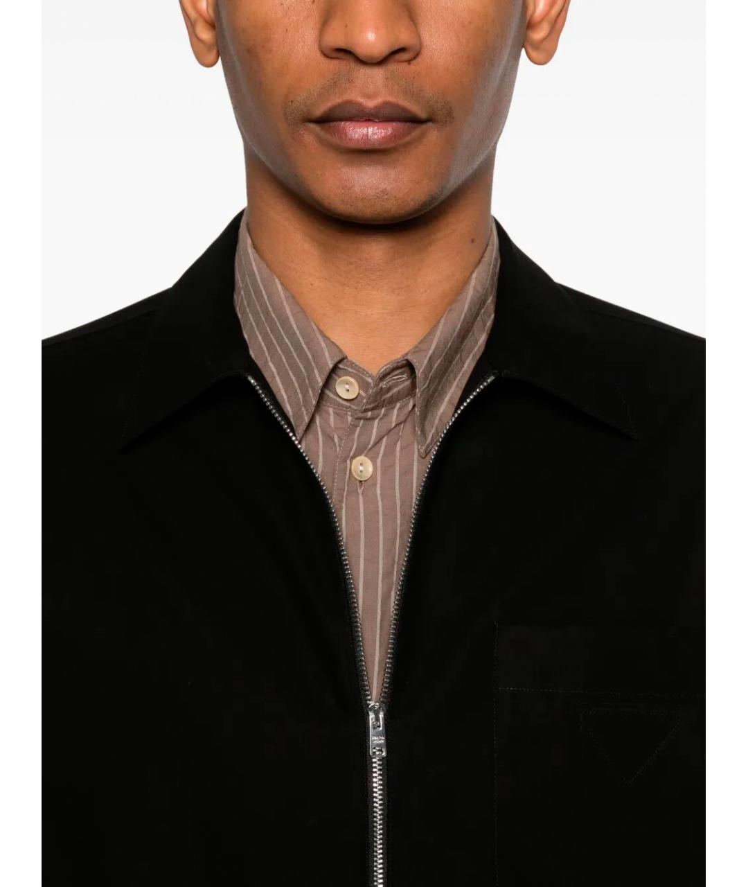 PRADA Черная хлопковая куртка, фото 5