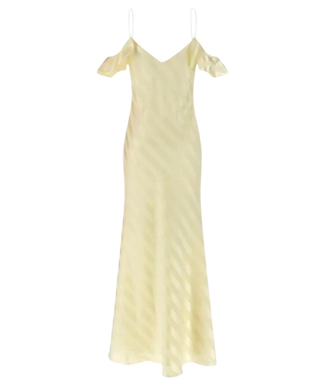 SELF-PORTRAIT Желтое полиэстеровое вечернее платье, фото 1