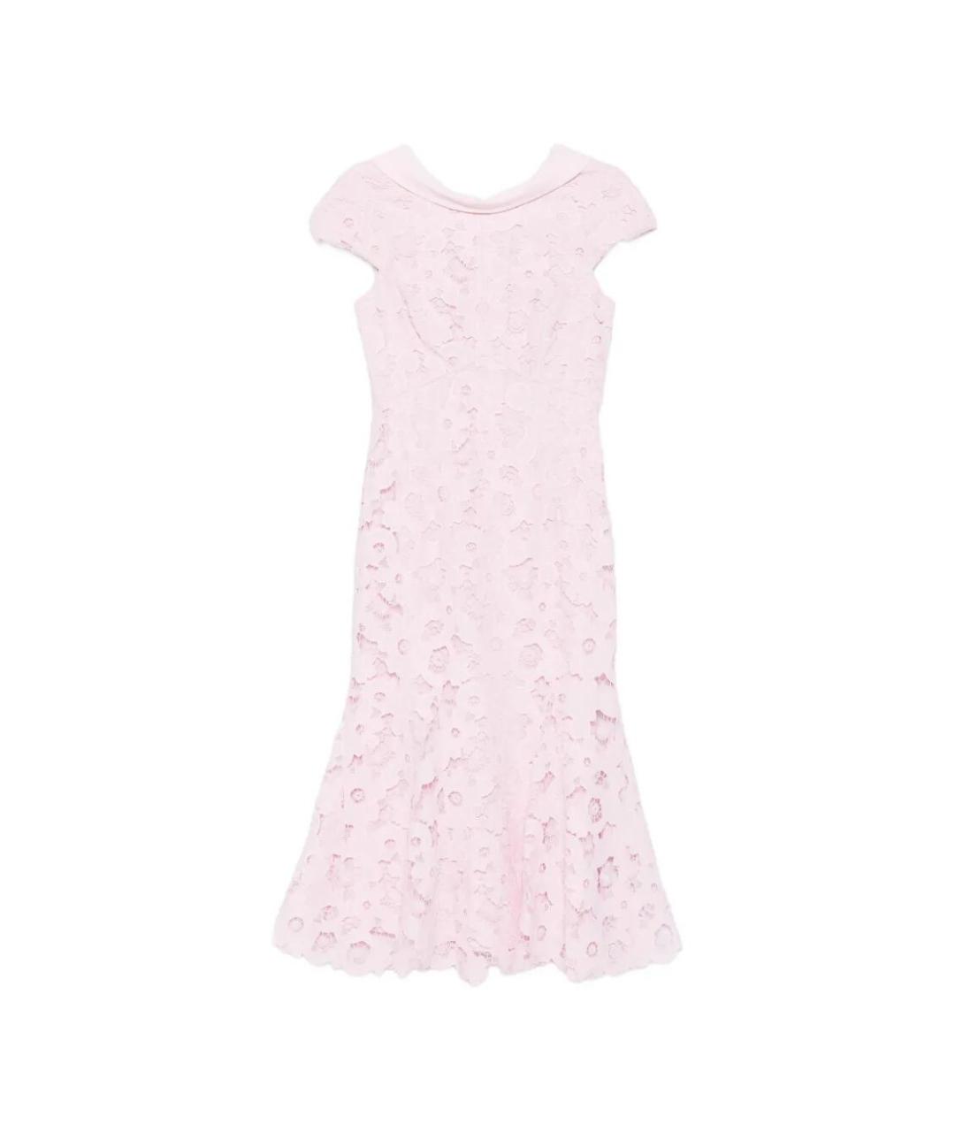 SELF-PORTRAIT Розовое полиэстеровое повседневное платье, фото 1