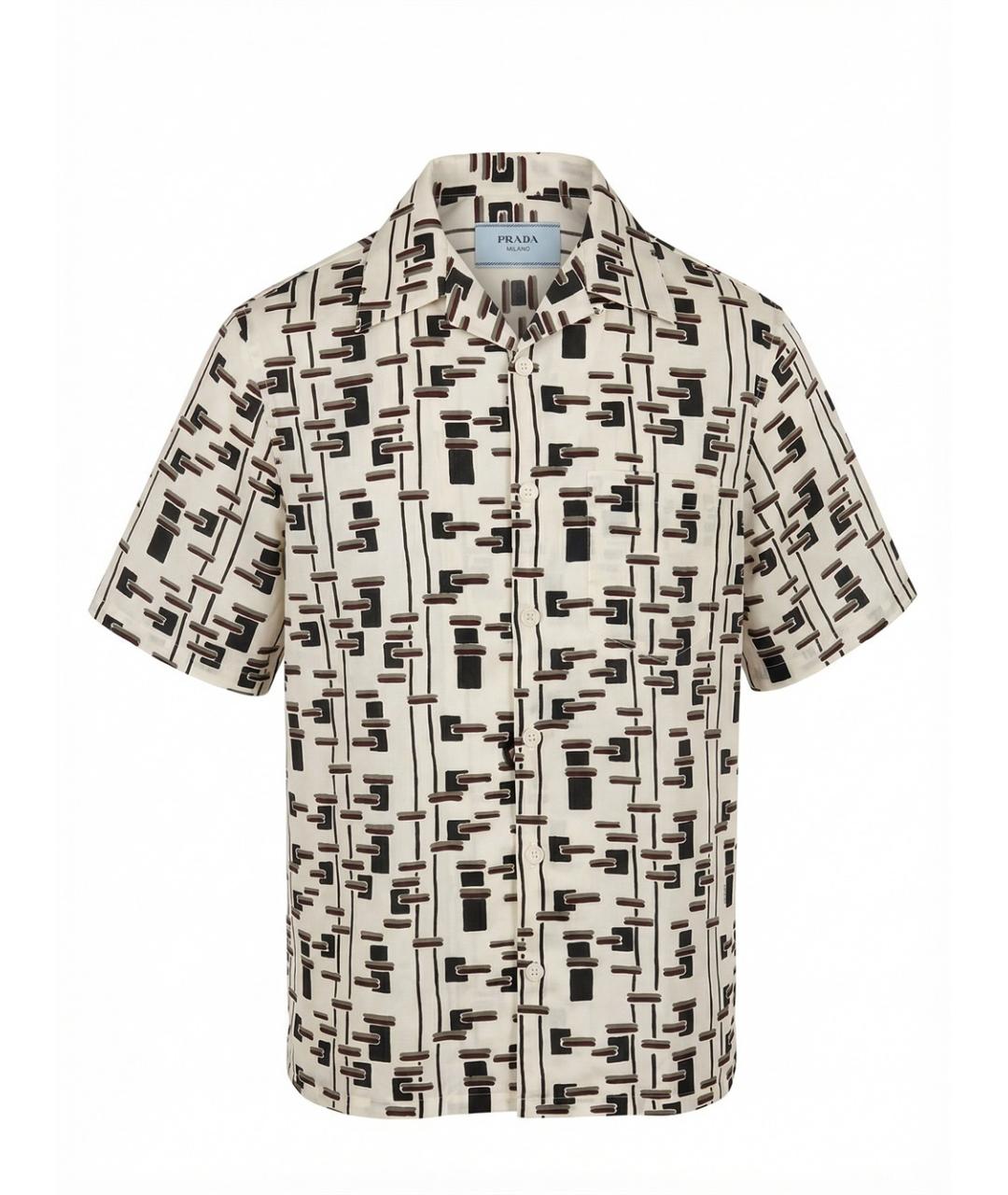 PRADA Мульти хлопко-шелковая кэжуал рубашка, фото 1