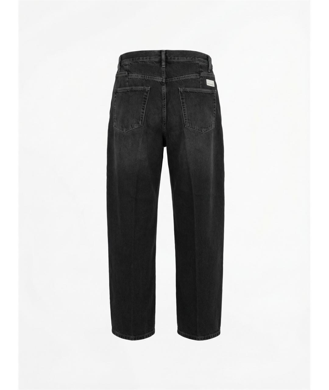 NINE IN THE MORNING Черные хлопковые прямые джинсы, фото 3