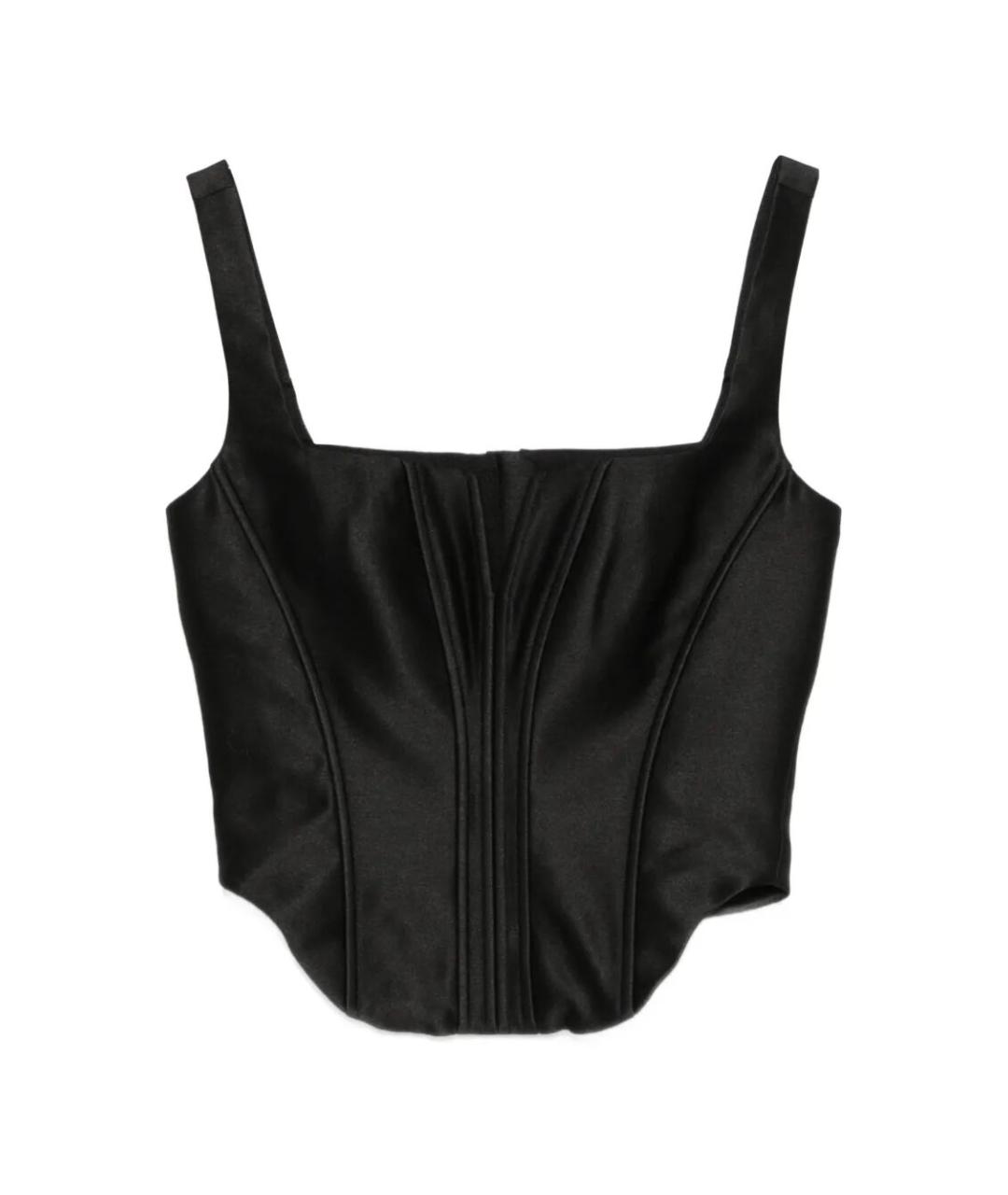 SELF-PORTRAIT Черный полиэстеровый корсет, фото 1