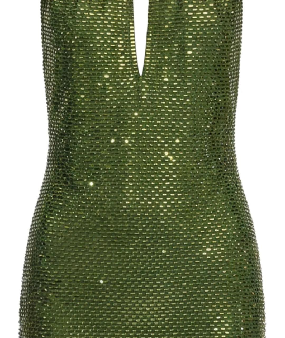 SELF-PORTRAIT Зеленые полиэстеровое вечернее платье, фото 2