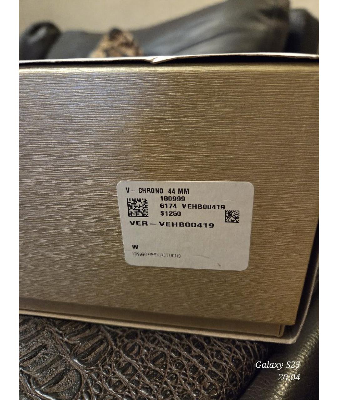 VERSACE Черные стальные часы, фото 5