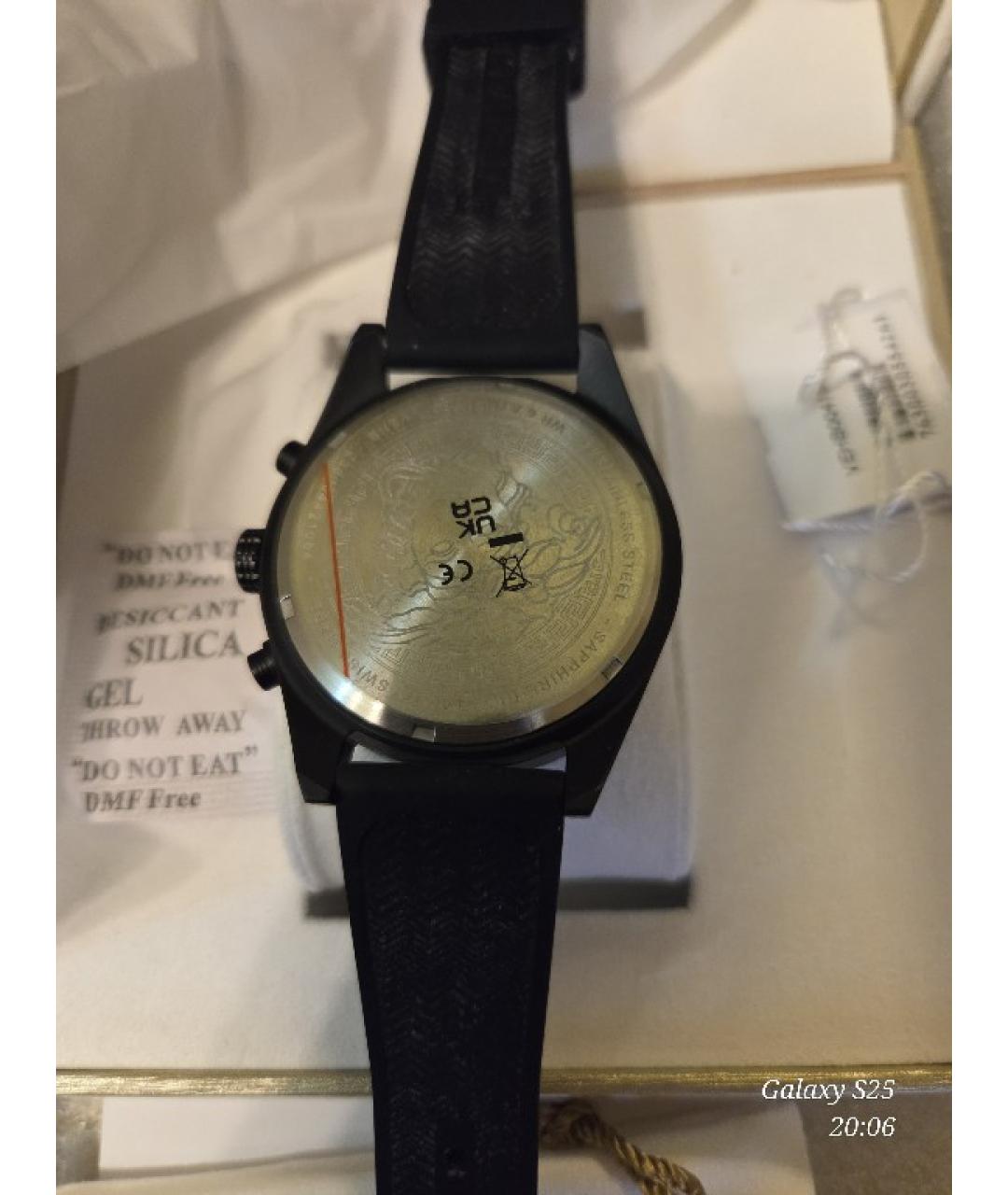 VERSACE Черные стальные часы, фото 3