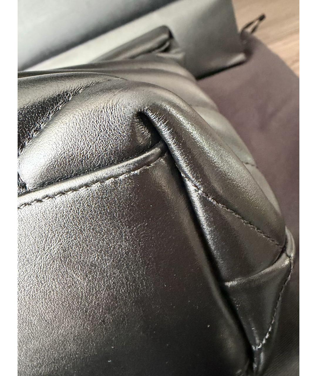 SAINT LAURENT Черная кожаная сумка через плечо, фото 4