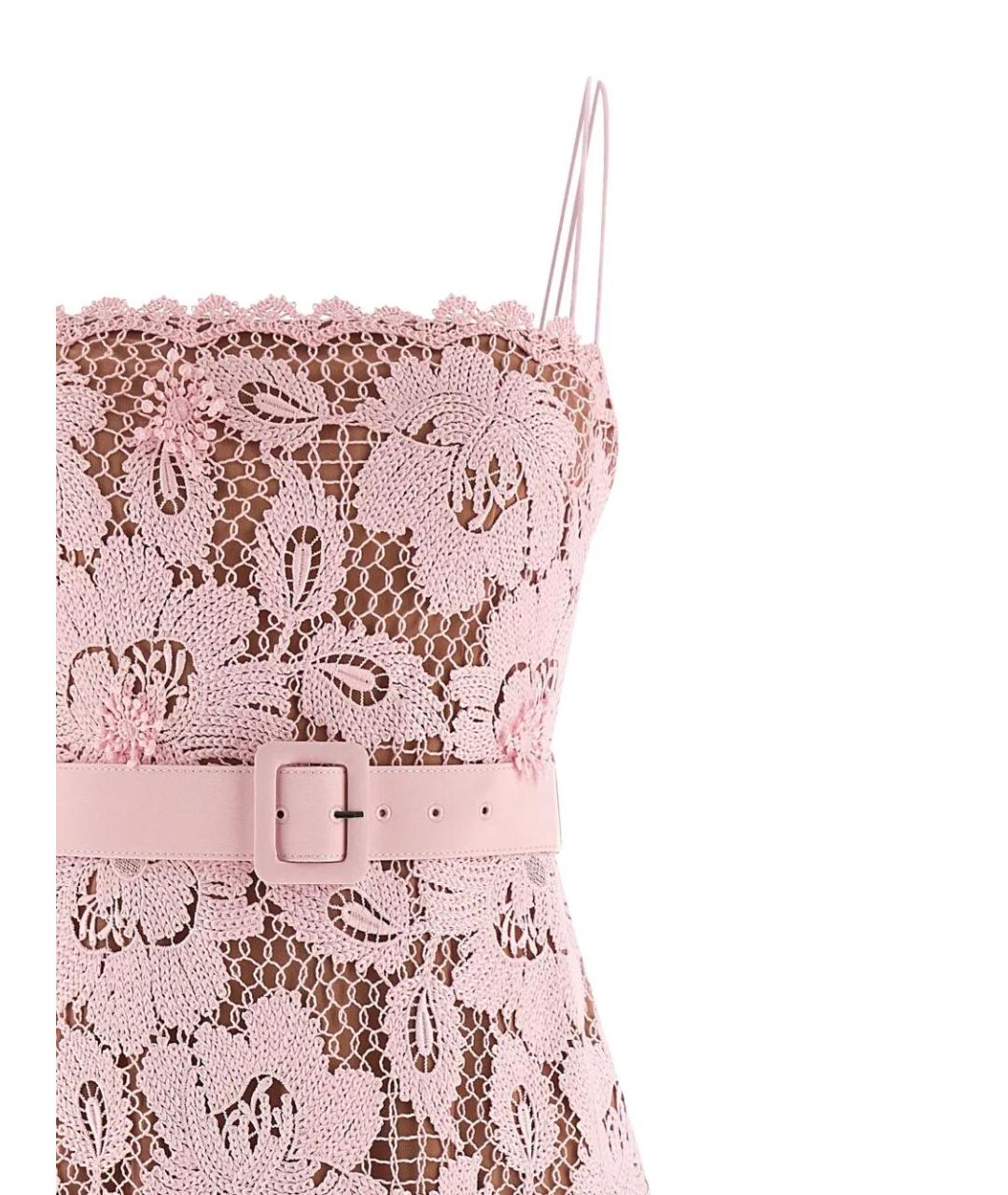 SELF-PORTRAIT Розовое полиэстеровое вечернее платье, фото 6