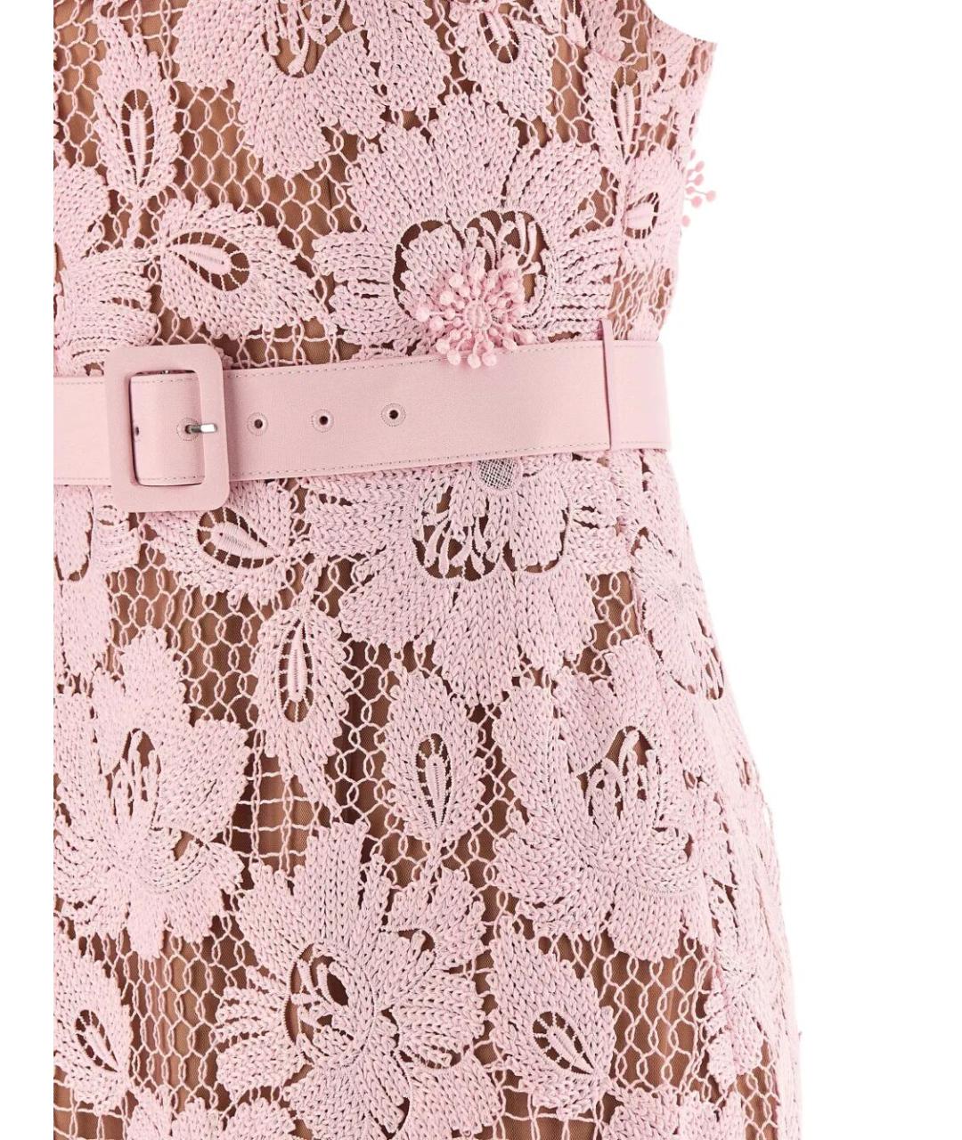SELF-PORTRAIT Розовое полиэстеровое вечернее платье, фото 5