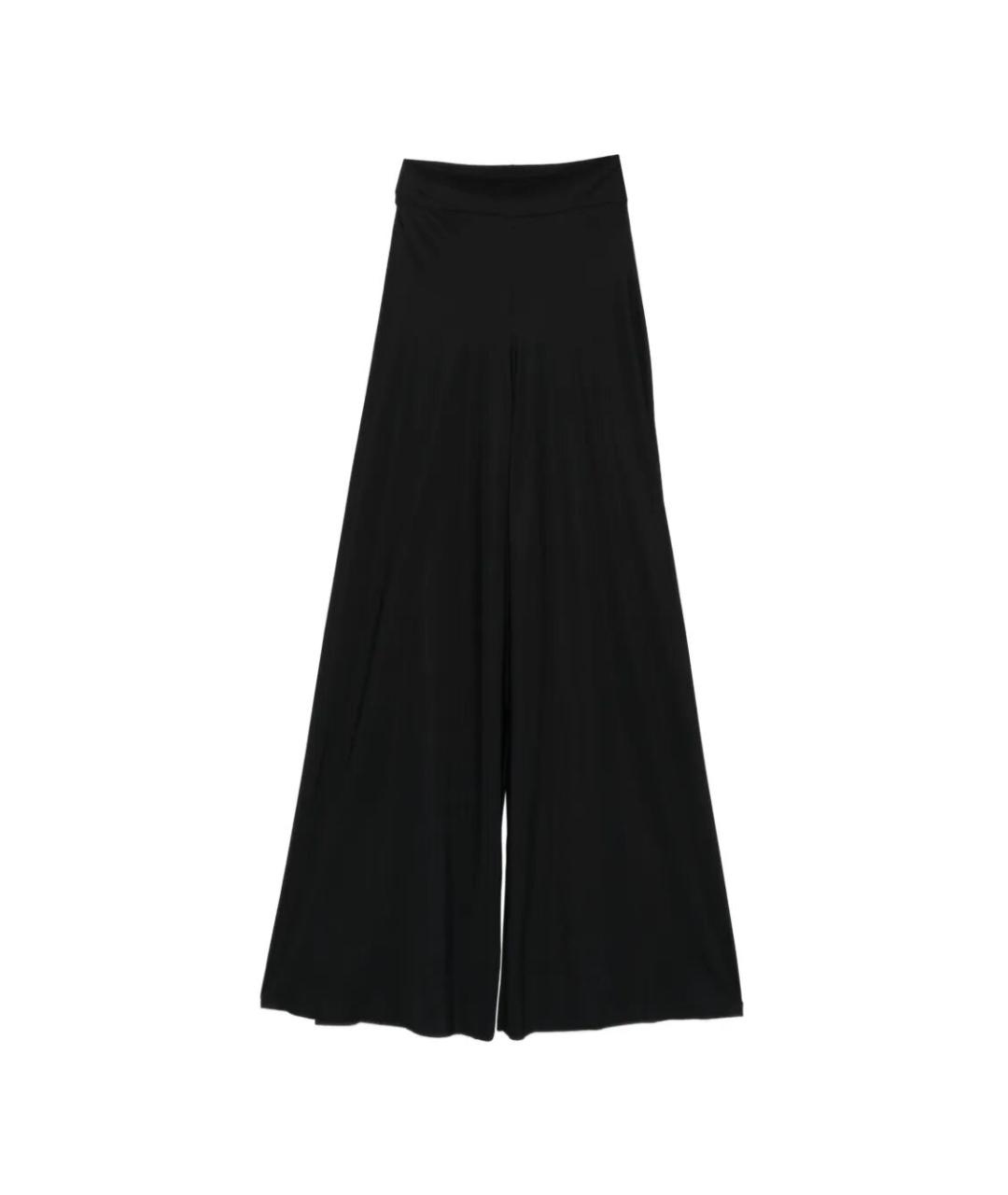CHIARA BONI Черные полиамидовые брюки широкие, фото 1