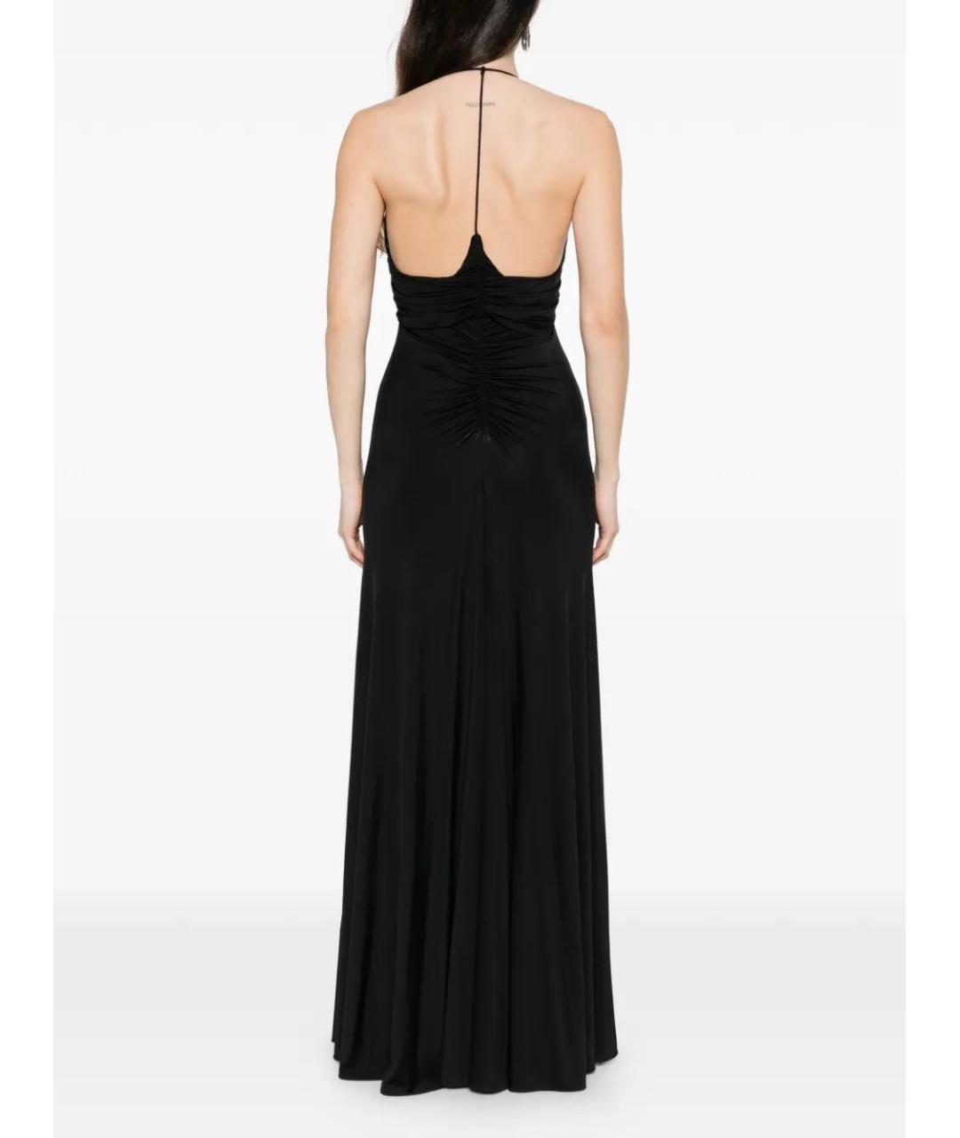 SELF-PORTRAIT Черное вискозное вечернее платье, фото 5