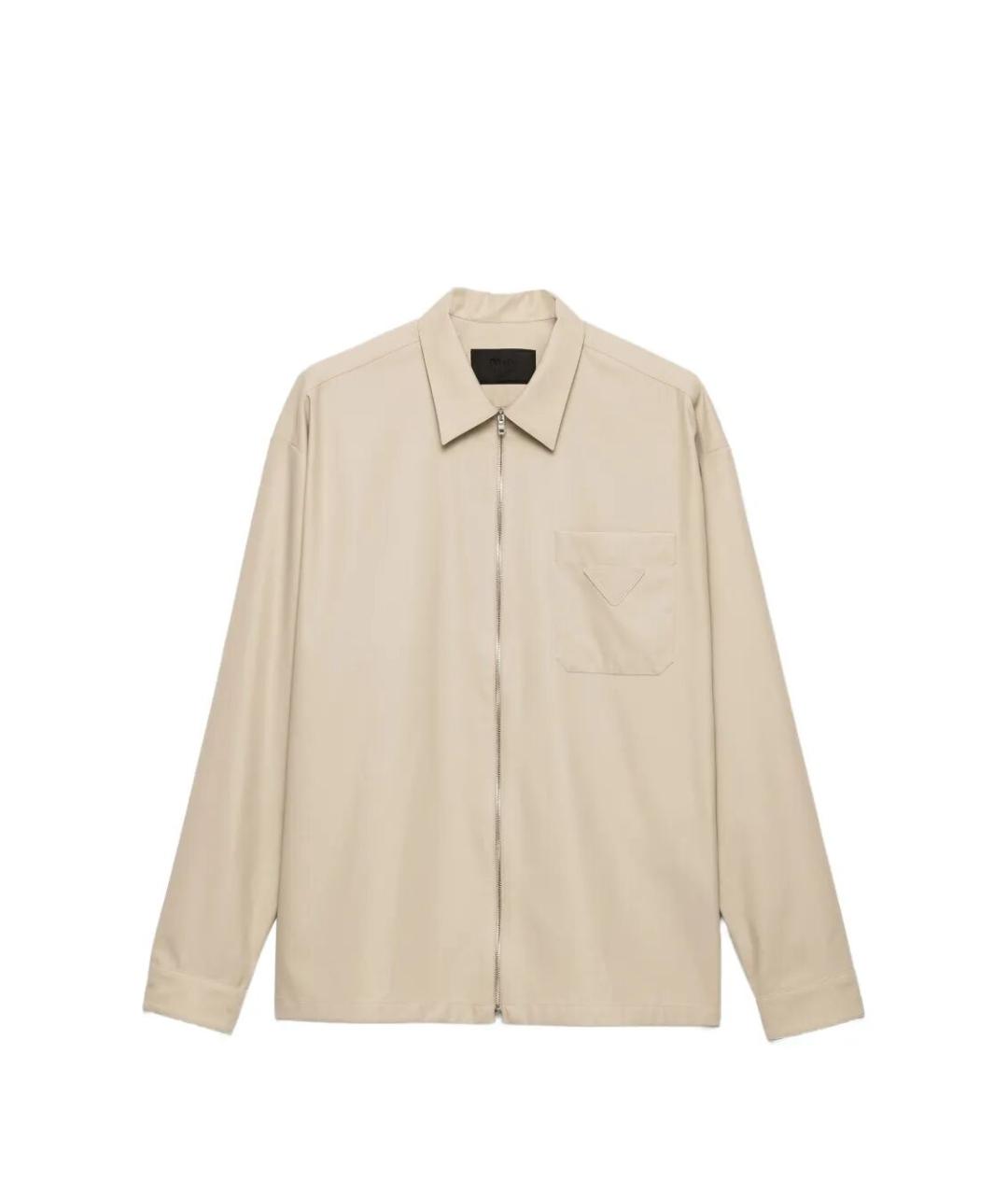 PRADA Бежевая хлопковая куртка, фото 1