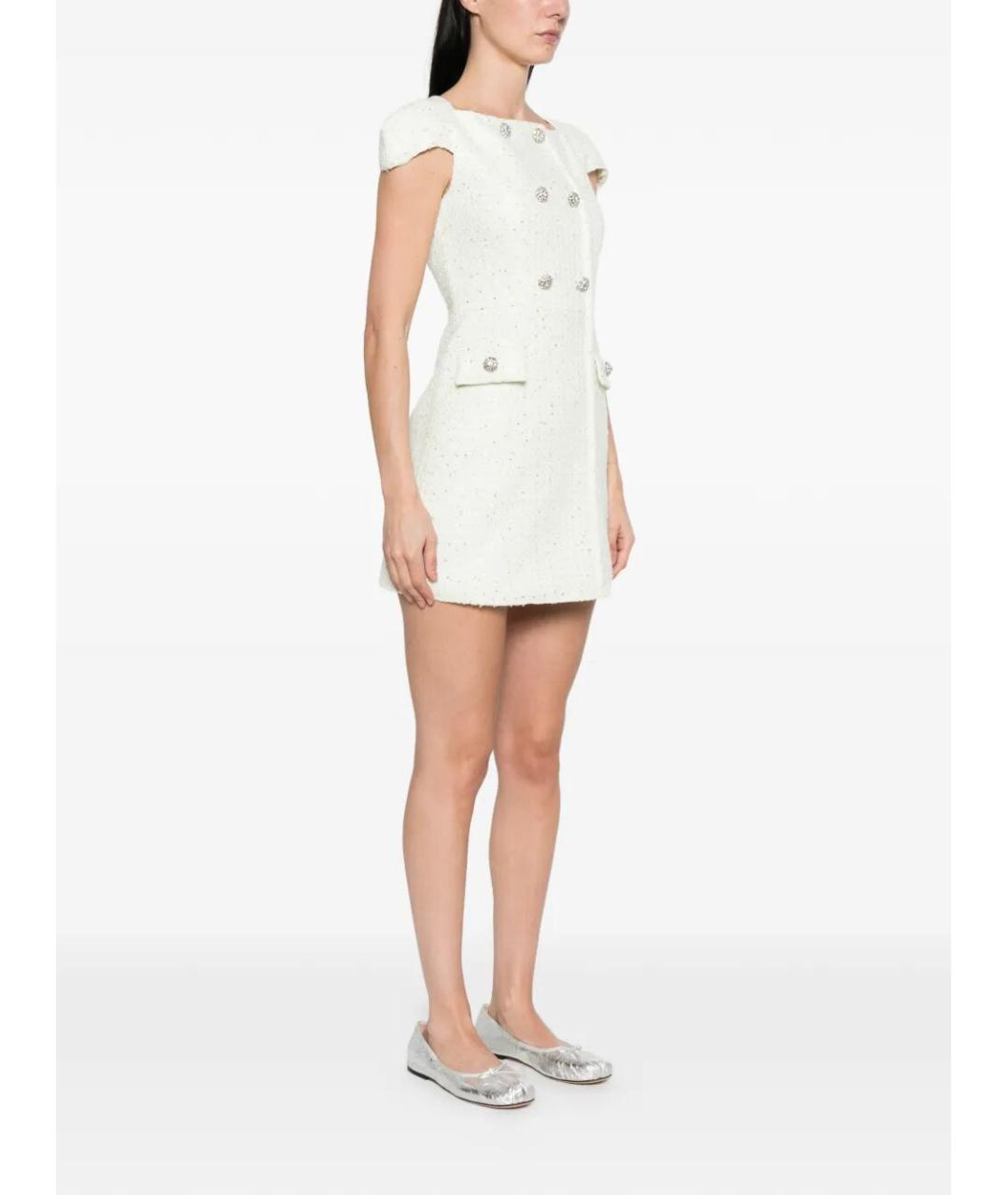 SELF-PORTRAIT Зеленые полиэстеровое повседневное платье, фото 4