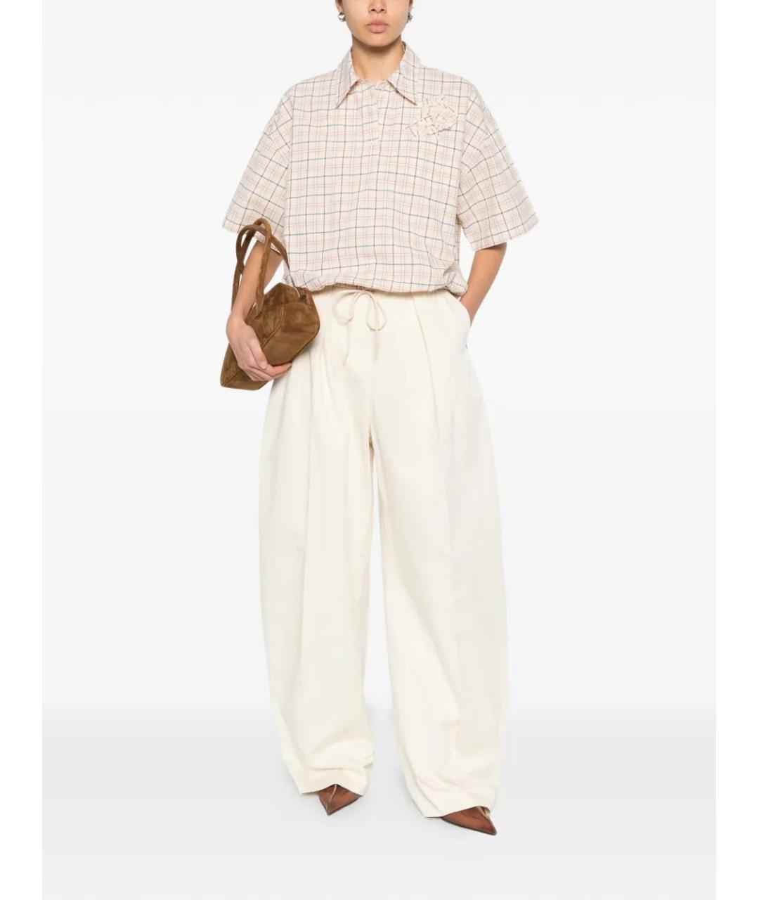 PRADA Бежевая хлопковая рубашка, фото 2