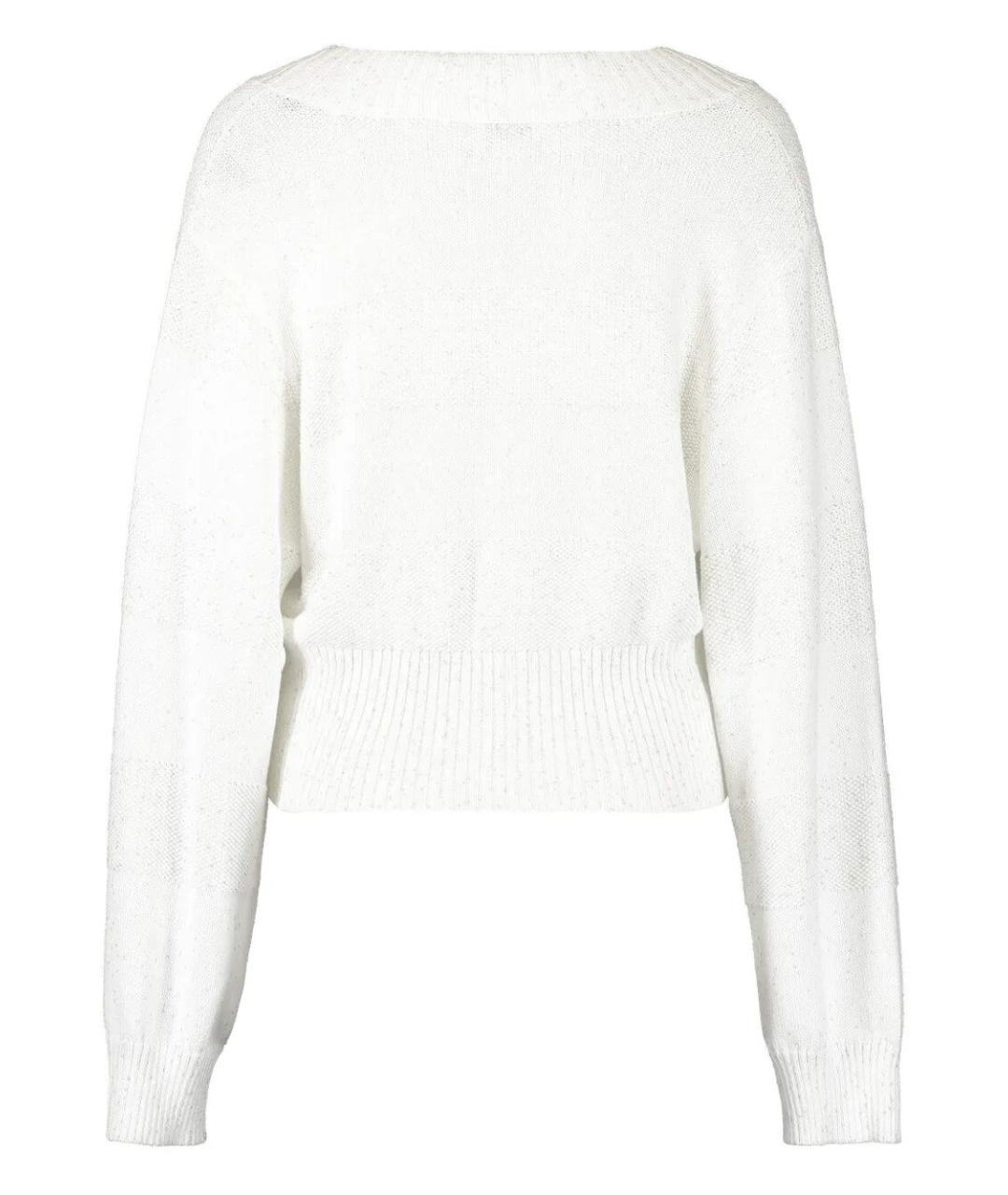 BRUNELLO CUCINELLI Белый хлопковый джемпер / свитер, фото 4