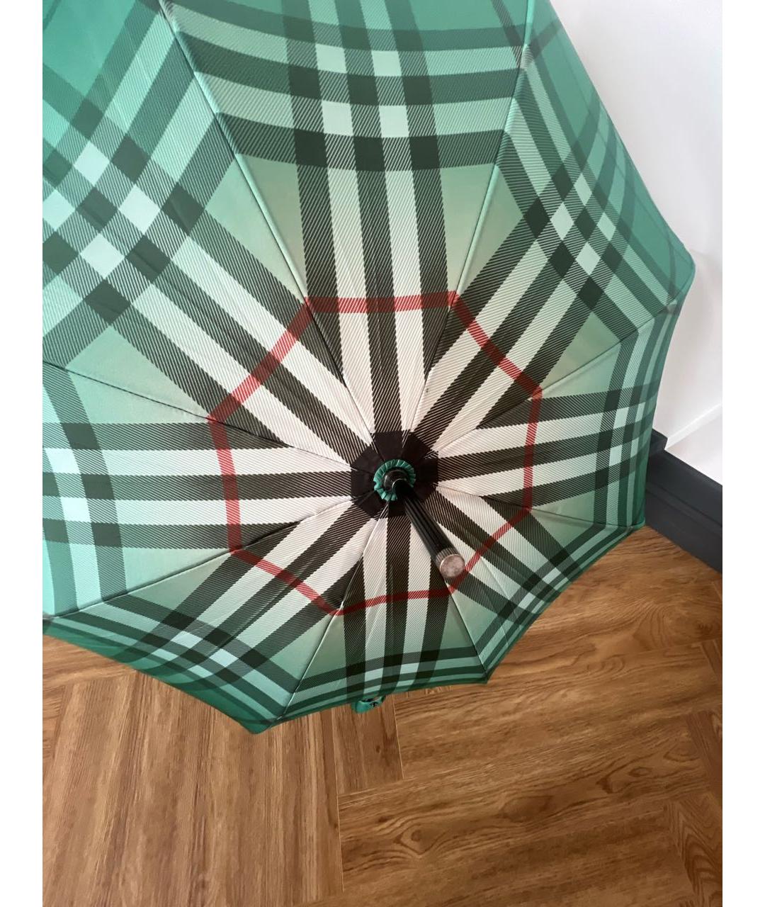 BURBERRY Зеленый зонт, фото 3