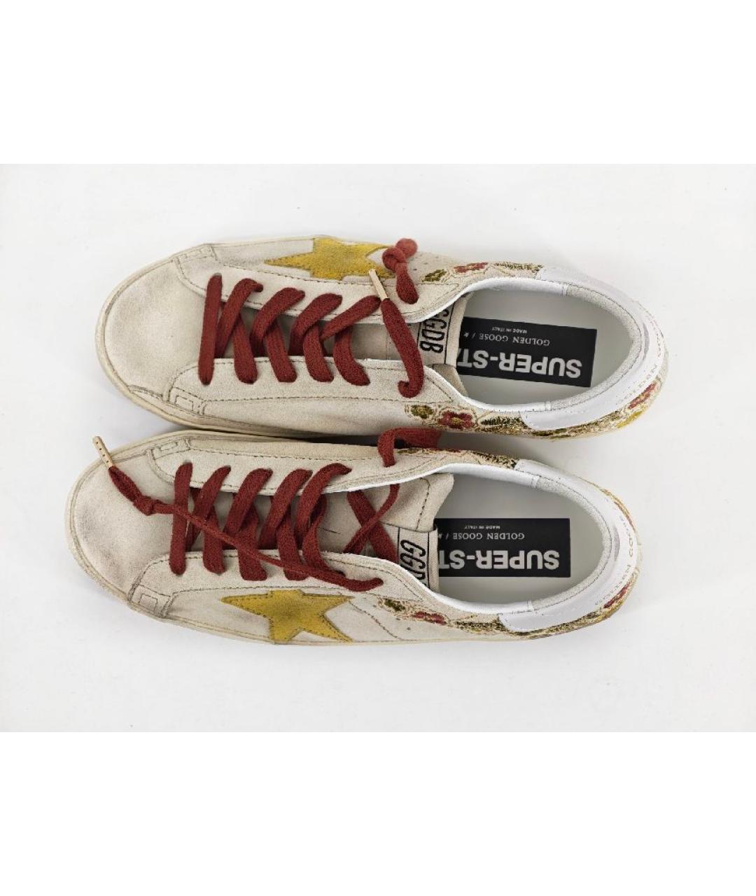 GOLDEN GOOSE DELUXE BRAND Бежевые замшевые кеды, фото 3