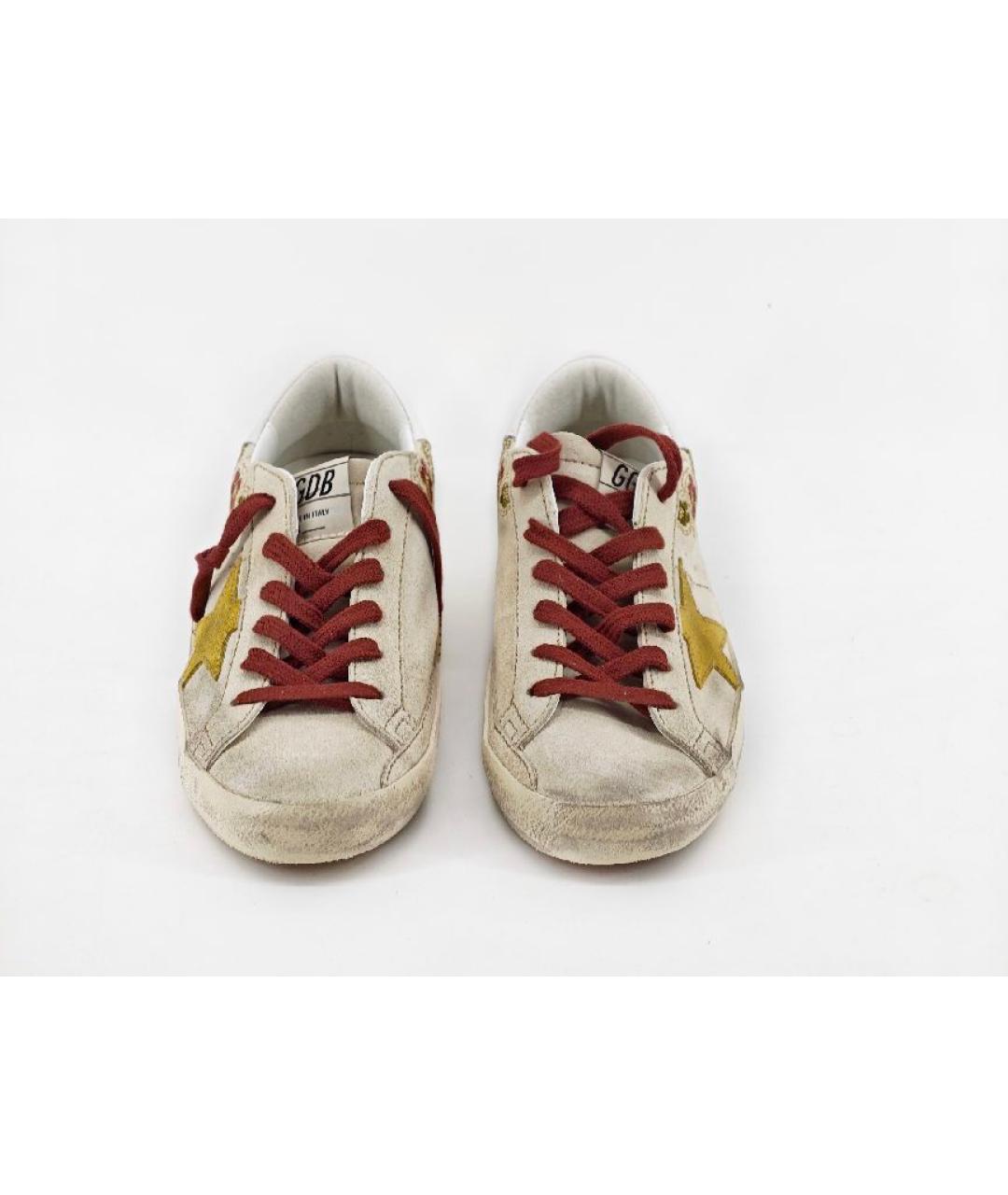 GOLDEN GOOSE DELUXE BRAND Бежевые замшевые кеды, фото 2