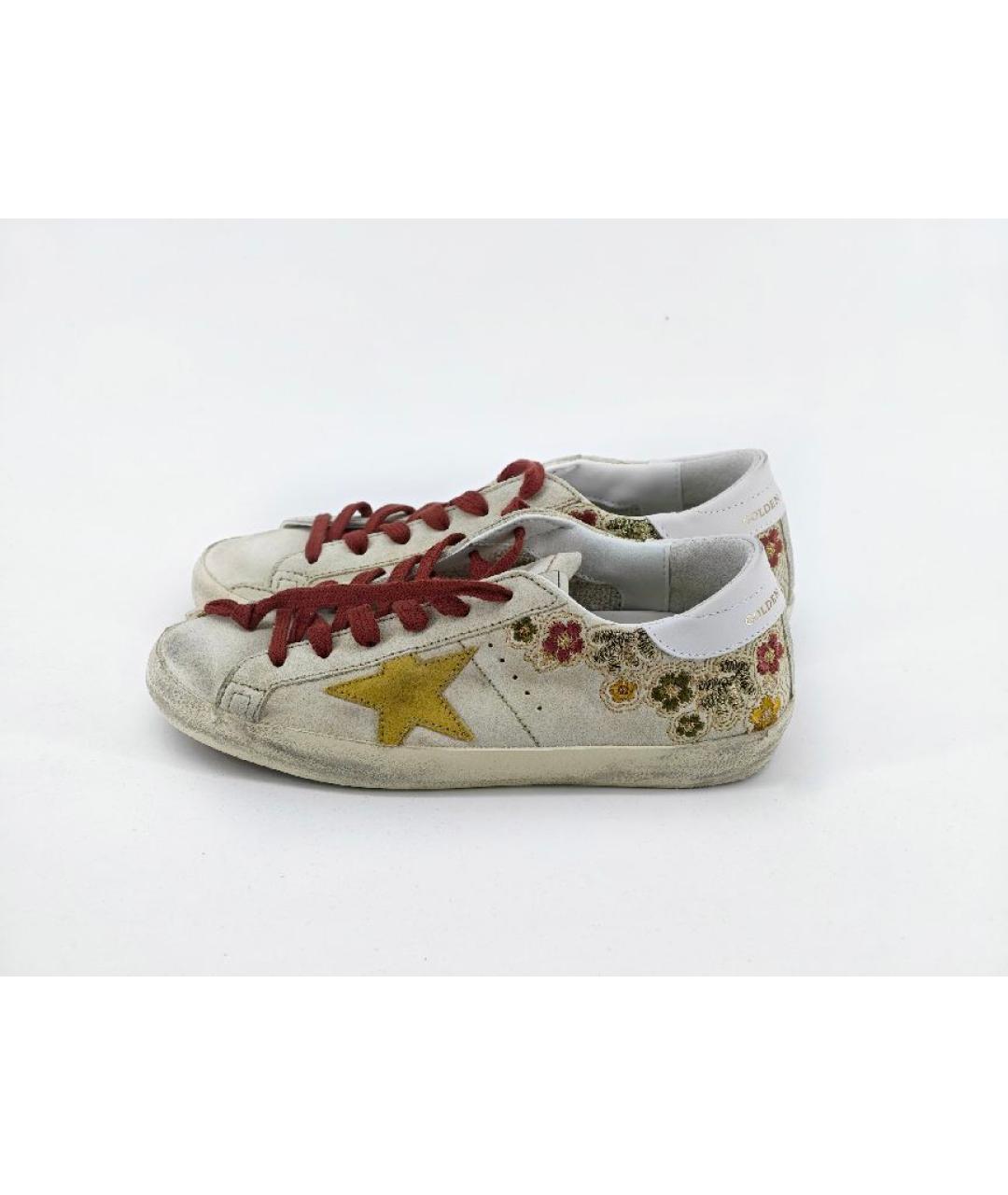 GOLDEN GOOSE DELUXE BRAND Бежевые замшевые кеды, фото 7