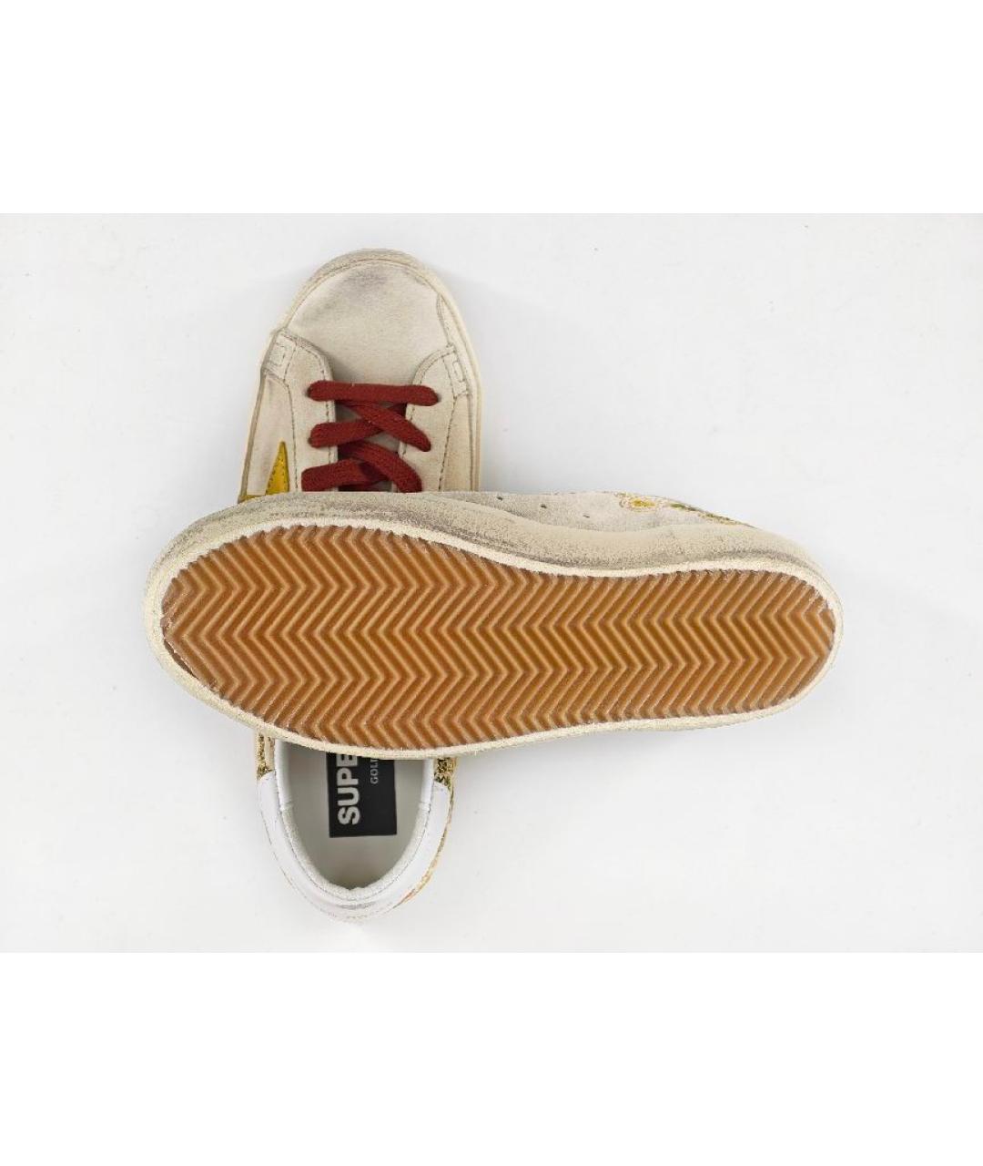 GOLDEN GOOSE DELUXE BRAND Бежевые замшевые кеды, фото 5