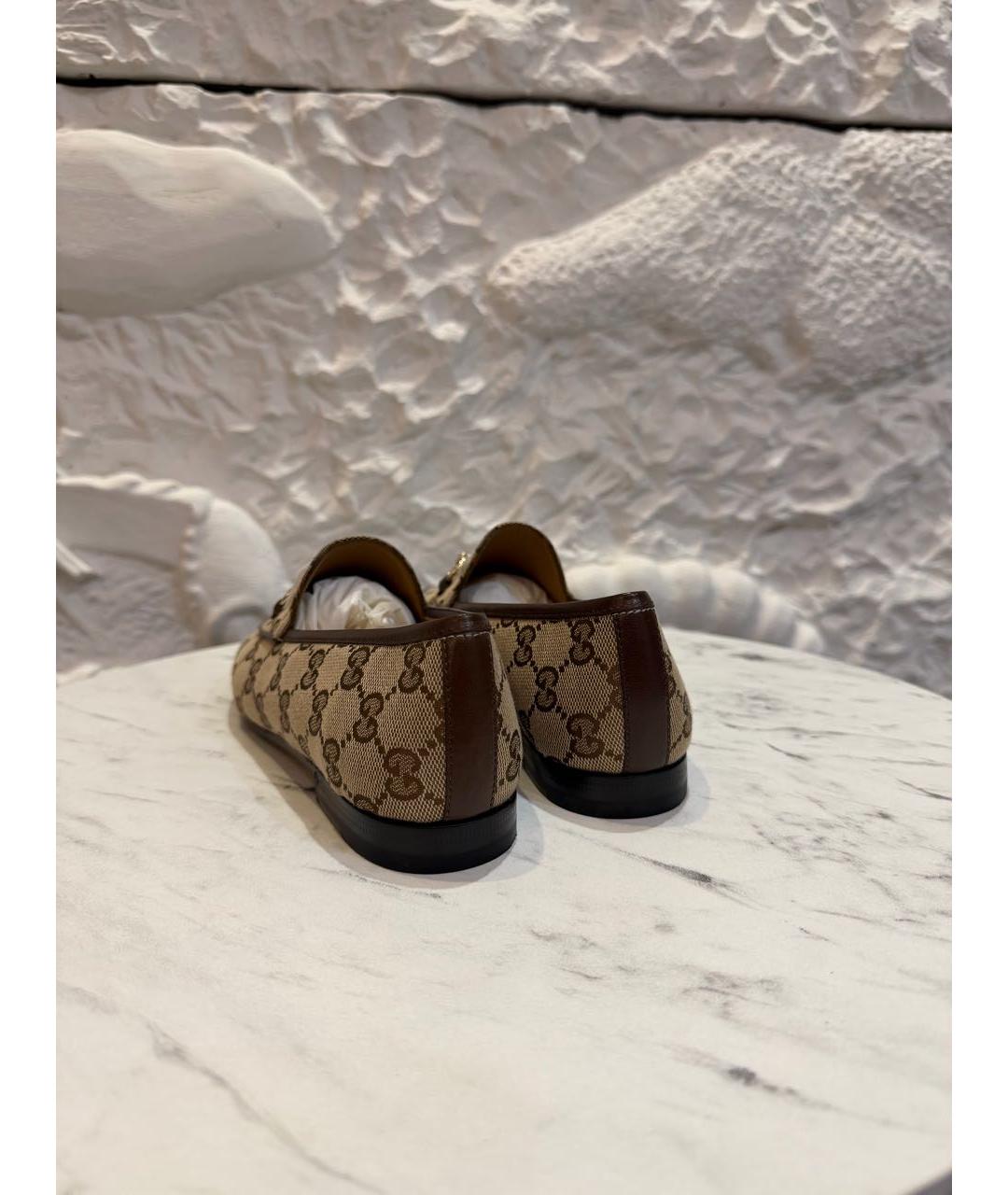 GUCCI Коричневые лоферы, фото 4