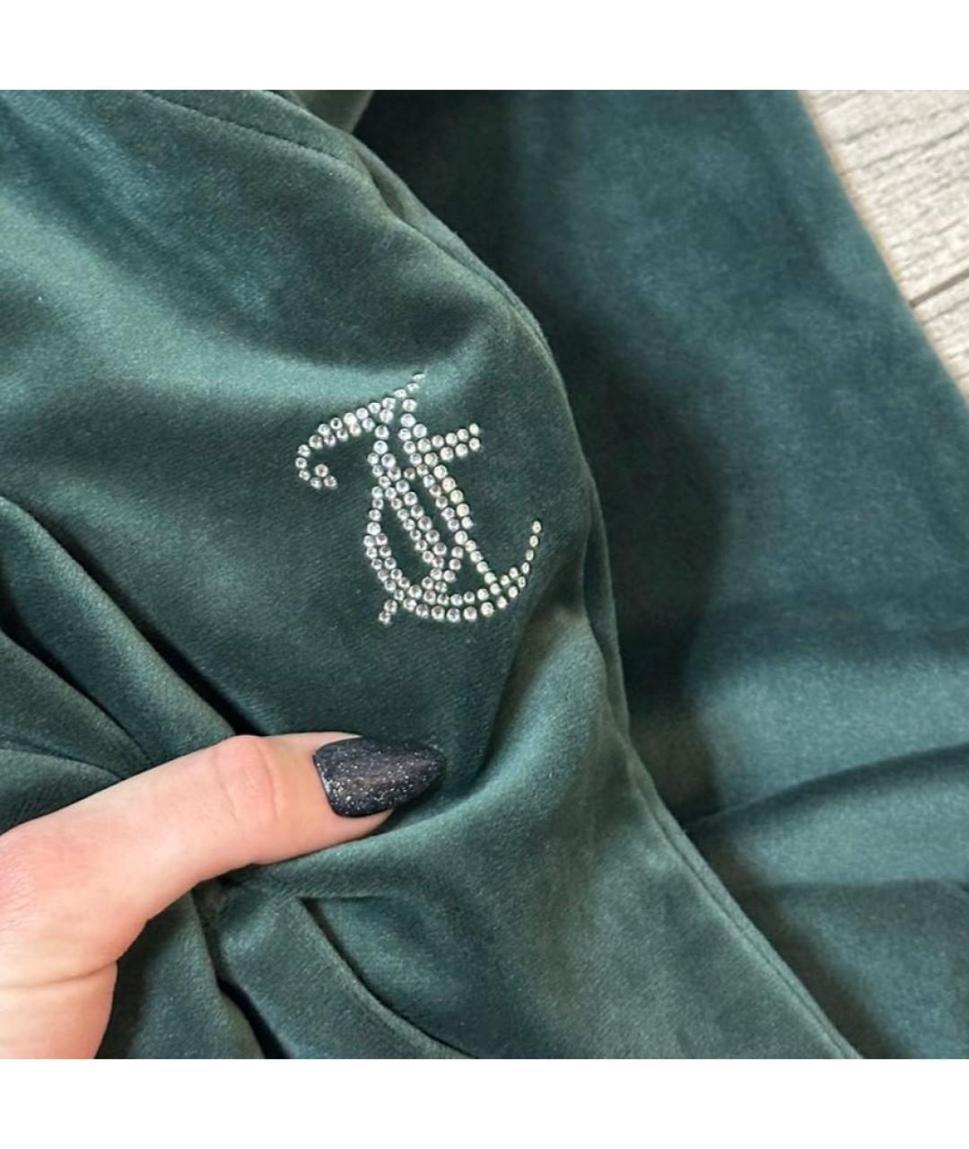 JUICY COUTURE Зеленый велюровый спортивные костюмы, фото 6