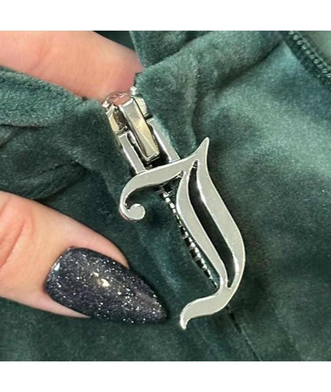 JUICY COUTURE Зеленый велюровый спортивные костюмы, фото 5
