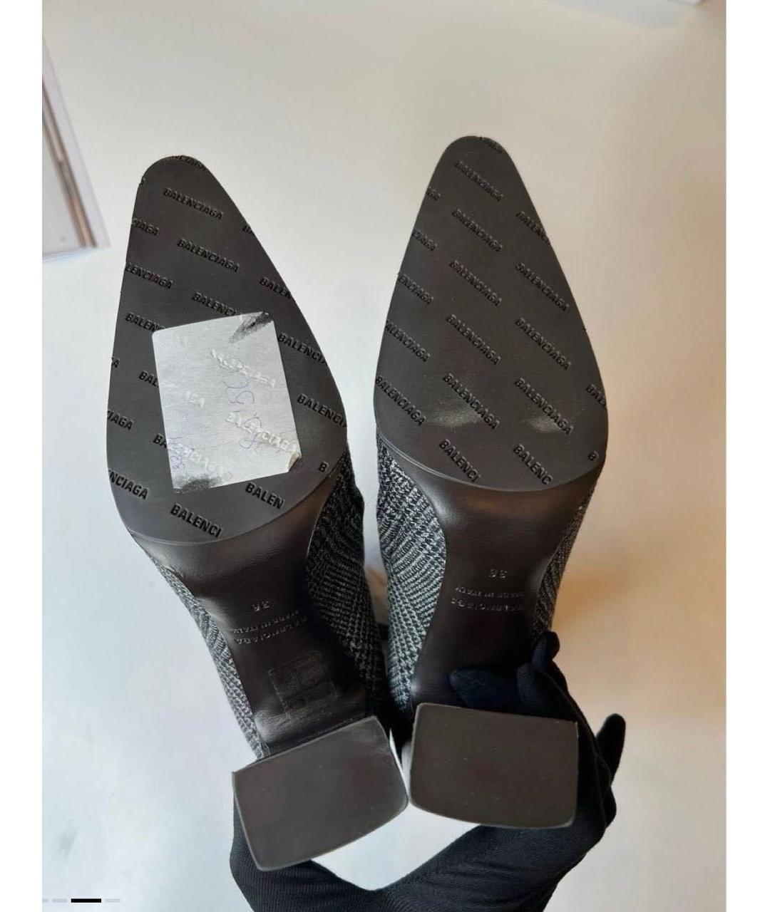 BALENCIAGA Серые ботильоны, фото 3