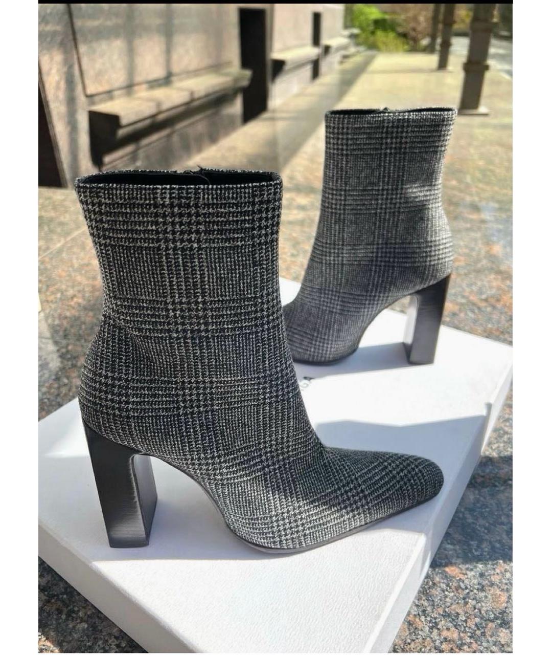 BALENCIAGA Серые ботильоны, фото 4