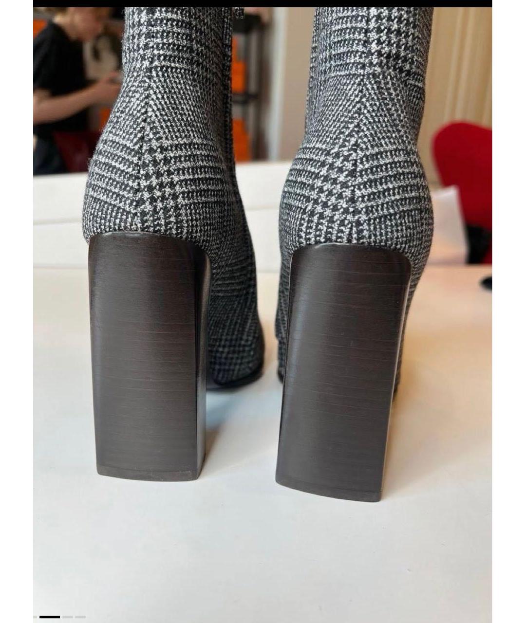 BALENCIAGA Серые ботильоны, фото 2