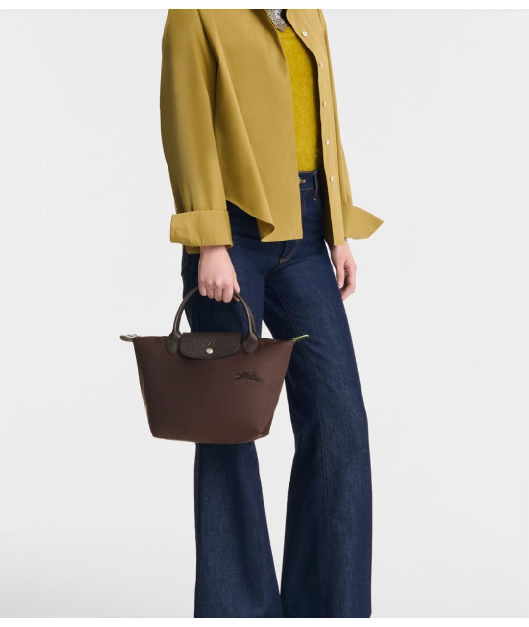 LONGCHAMP Коричневая сумка тоут, фото 2