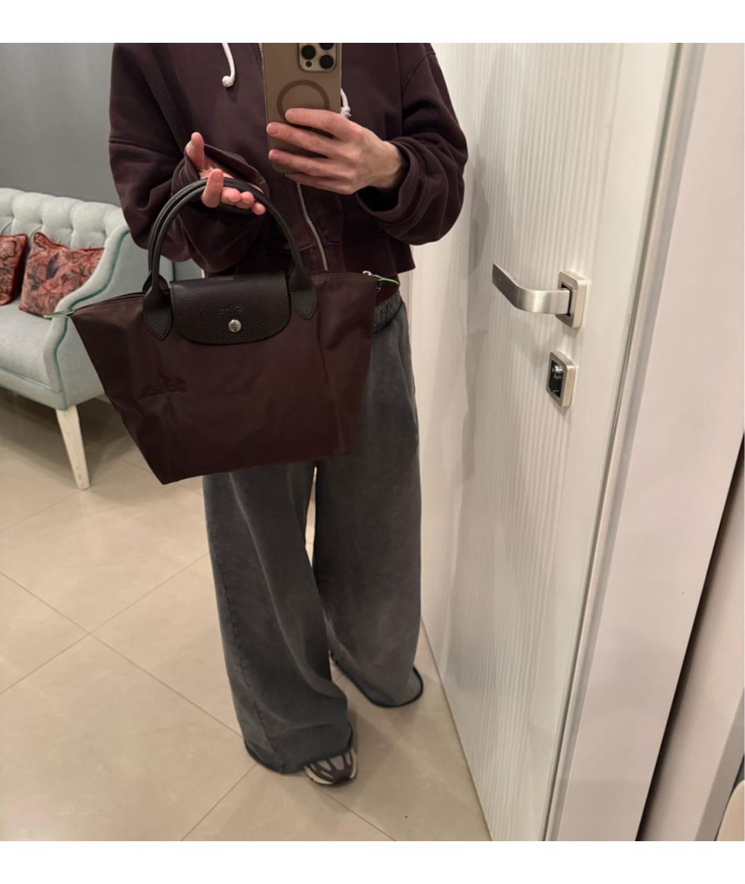 LONGCHAMP Коричневая сумка тоут, фото 7