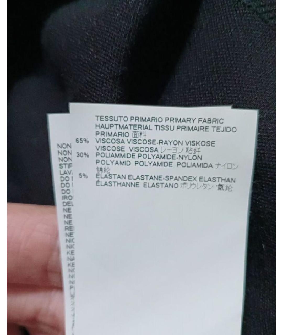 MAISON MARGIELA Черное вискозное платье, фото 8