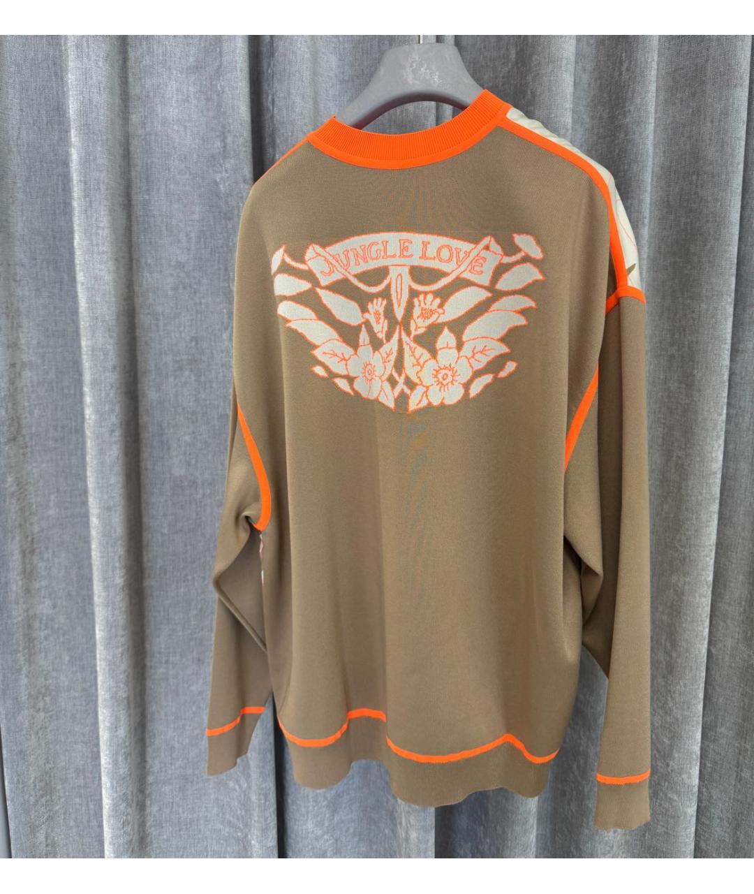 HERMES Бежевый шелковый джемпер / свитер, фото 2