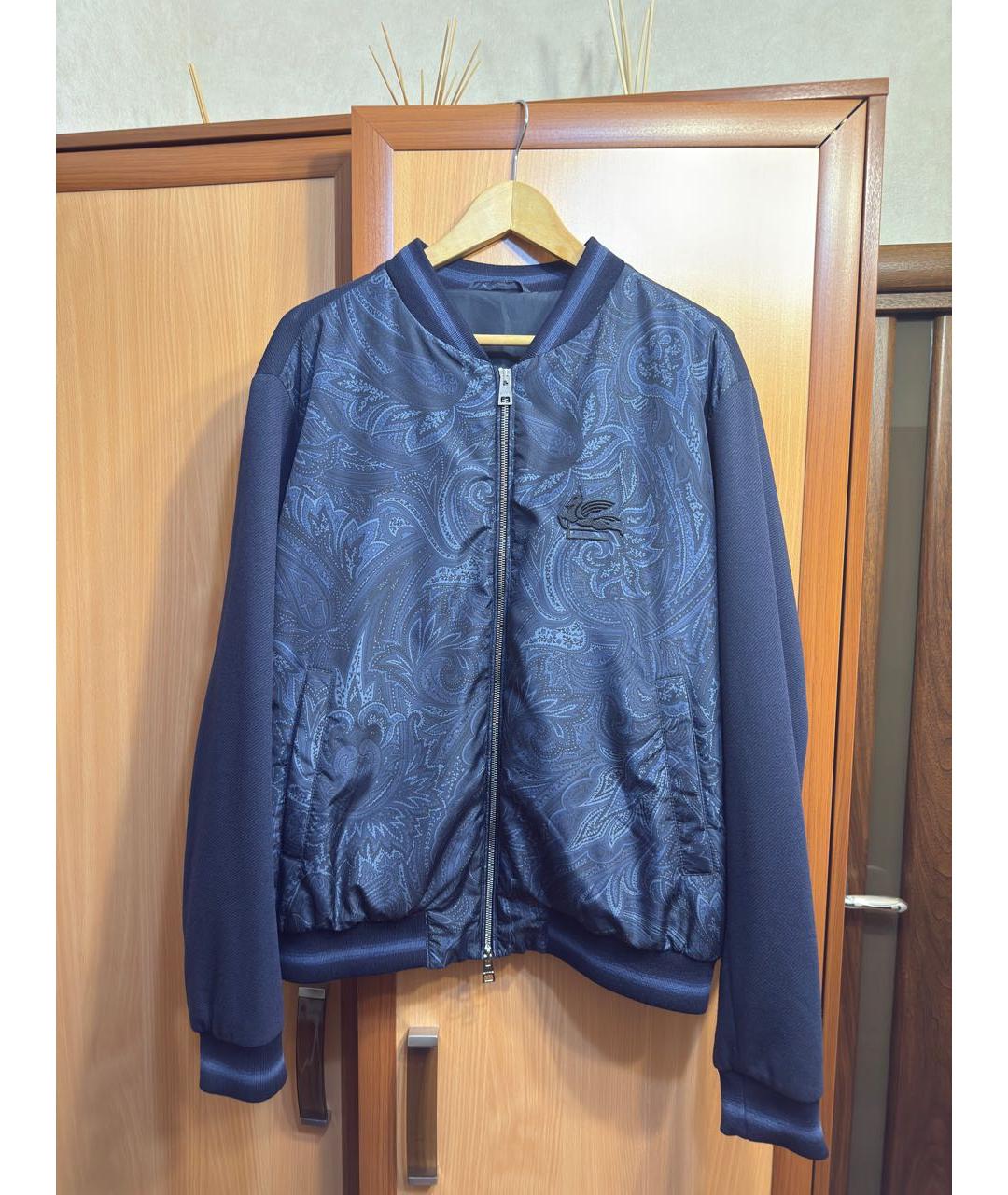 ETRO Синяя полиэстеровая куртка, фото 6