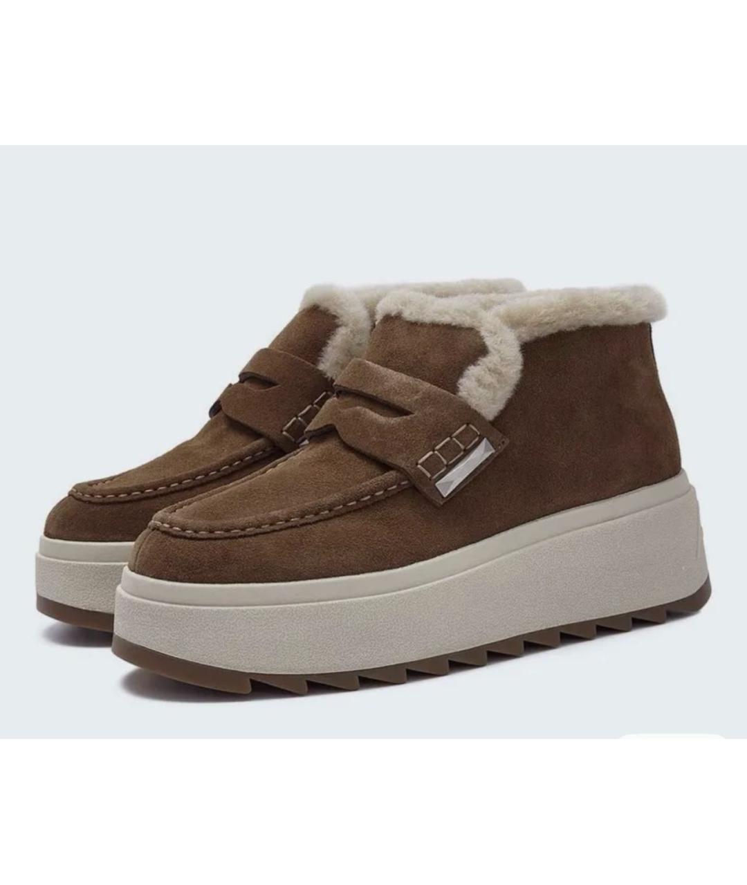 ASH Коричневые замшевые ботинки, фото 2