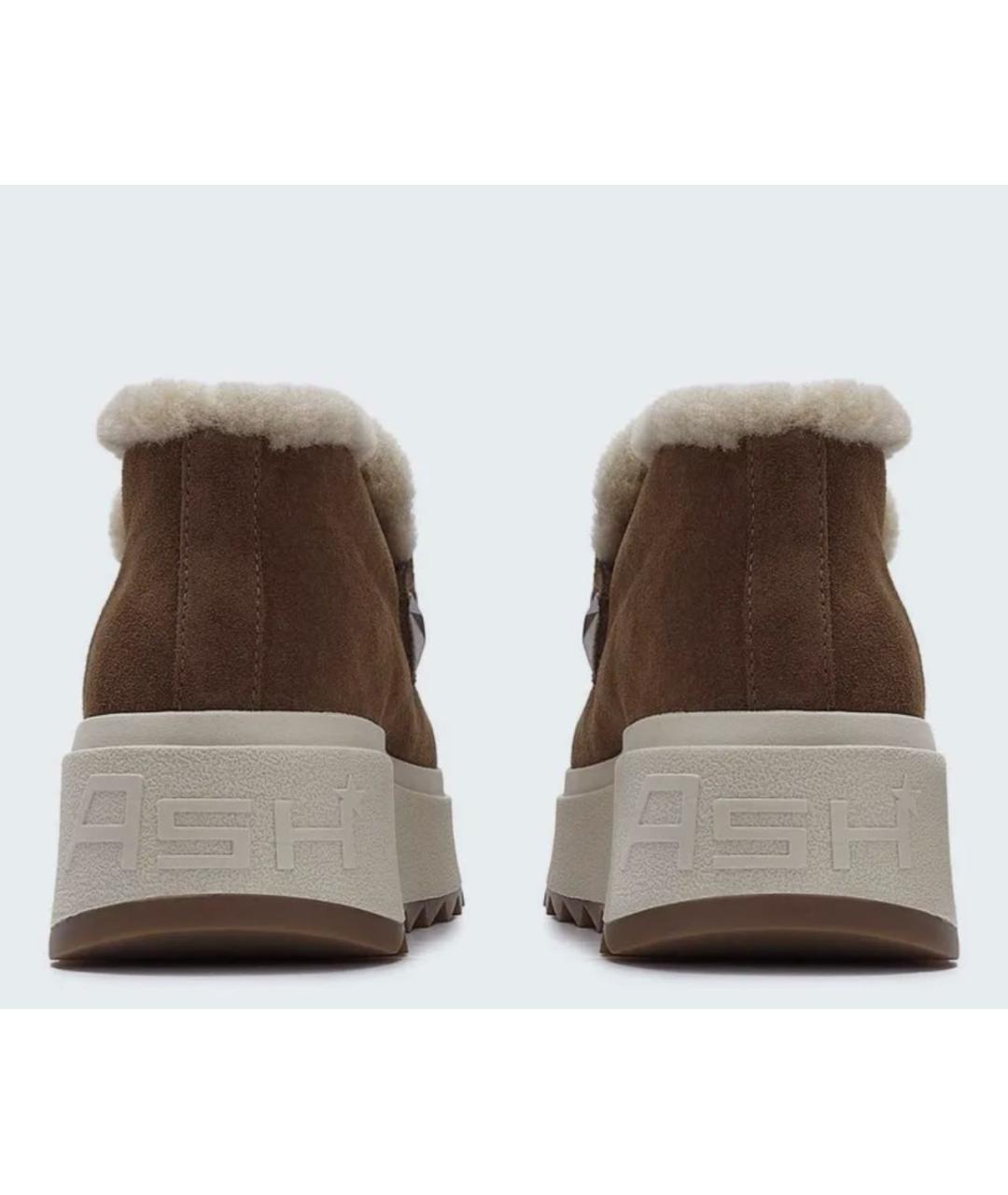 ASH Коричневые замшевые ботинки, фото 3