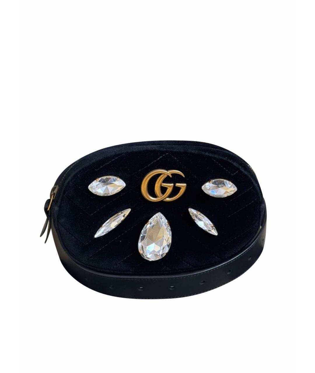 GUCCI Черная поясная сумка, фото 1
