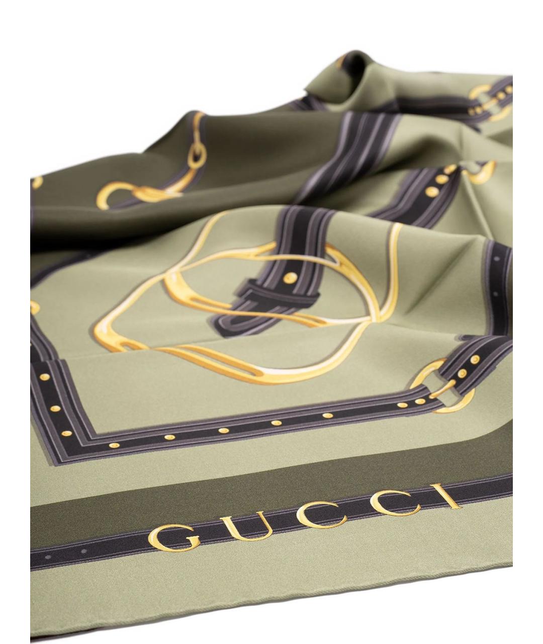 GUCCI Мульти шелковый шарф, фото 3