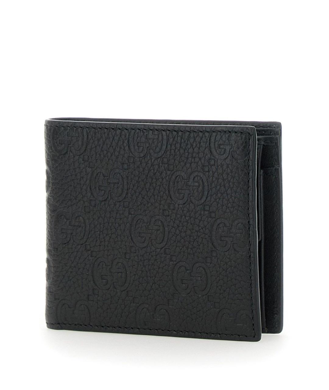 GUCCI Черный кожаный кошелек, фото 2