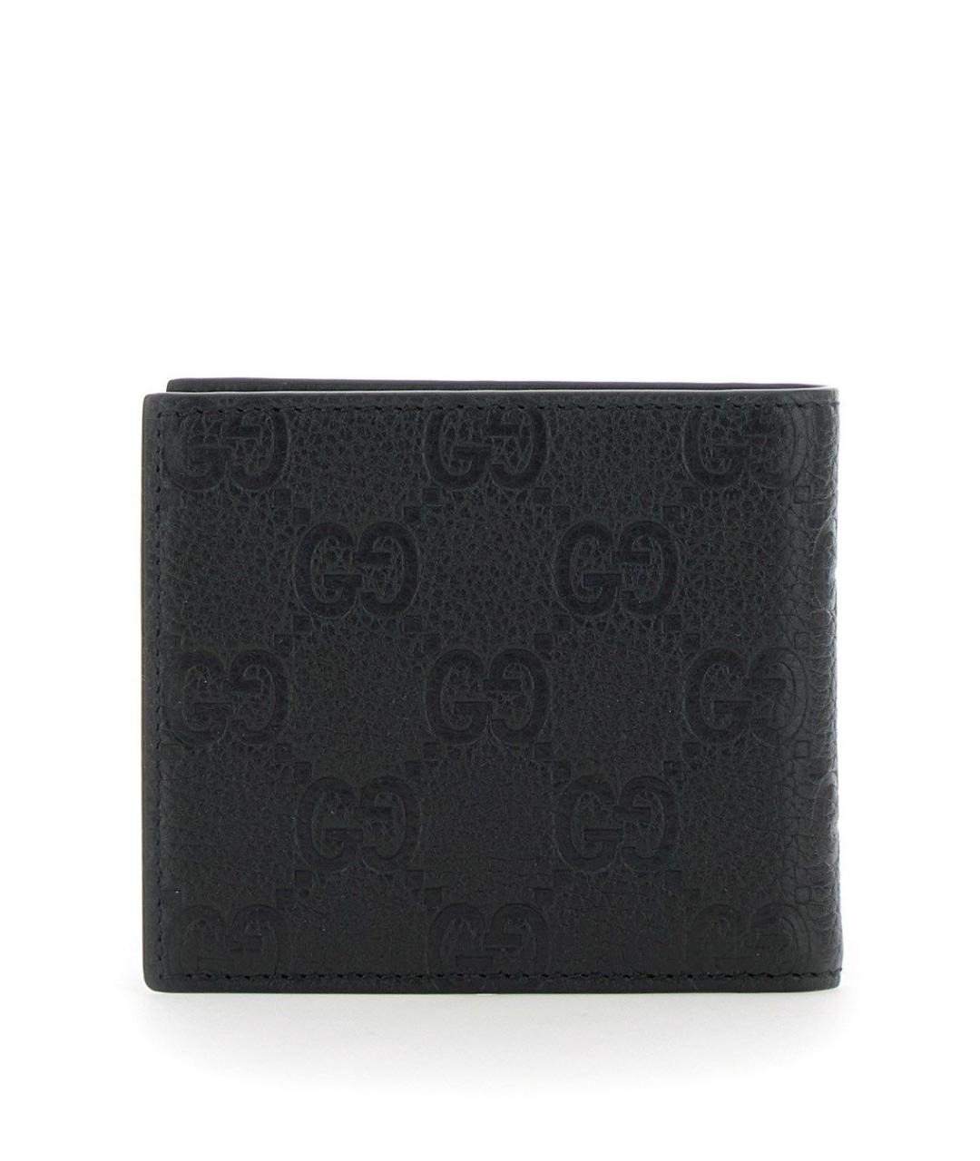 GUCCI Черный кожаный кошелек, фото 4
